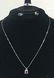 MATCHED 14KT WHITE GOLD JEWELRY SET
