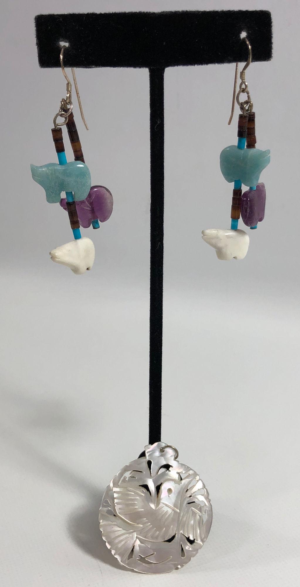 SOUTHWEST EARRINGS AND PENDANT (1 of 6)