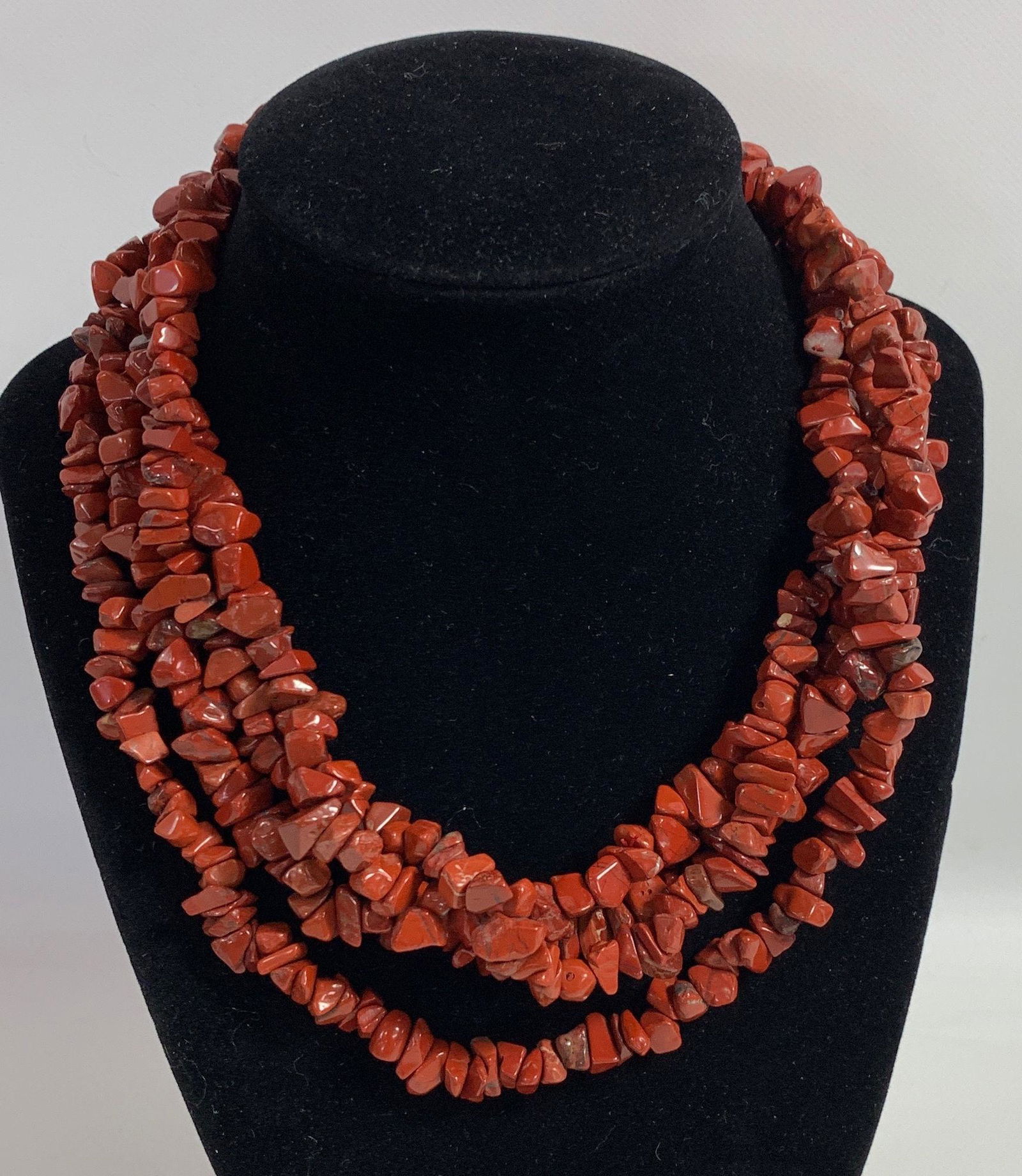 TWO TUMBLED JASPER NECKLACES (1 of 2)