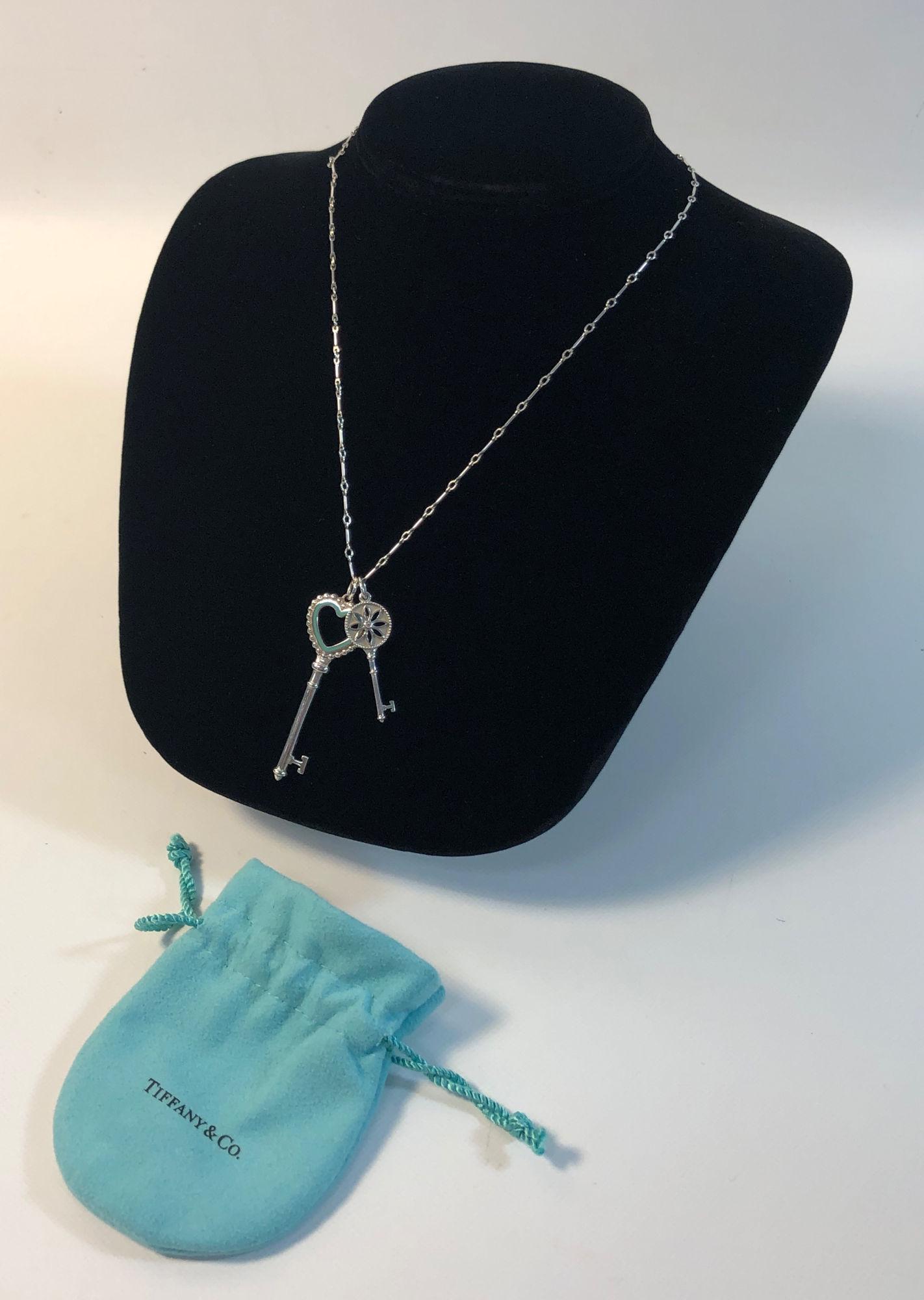 STERLING SILVER TIFFANY & CO. KEY NECKLACE (1 of 9)