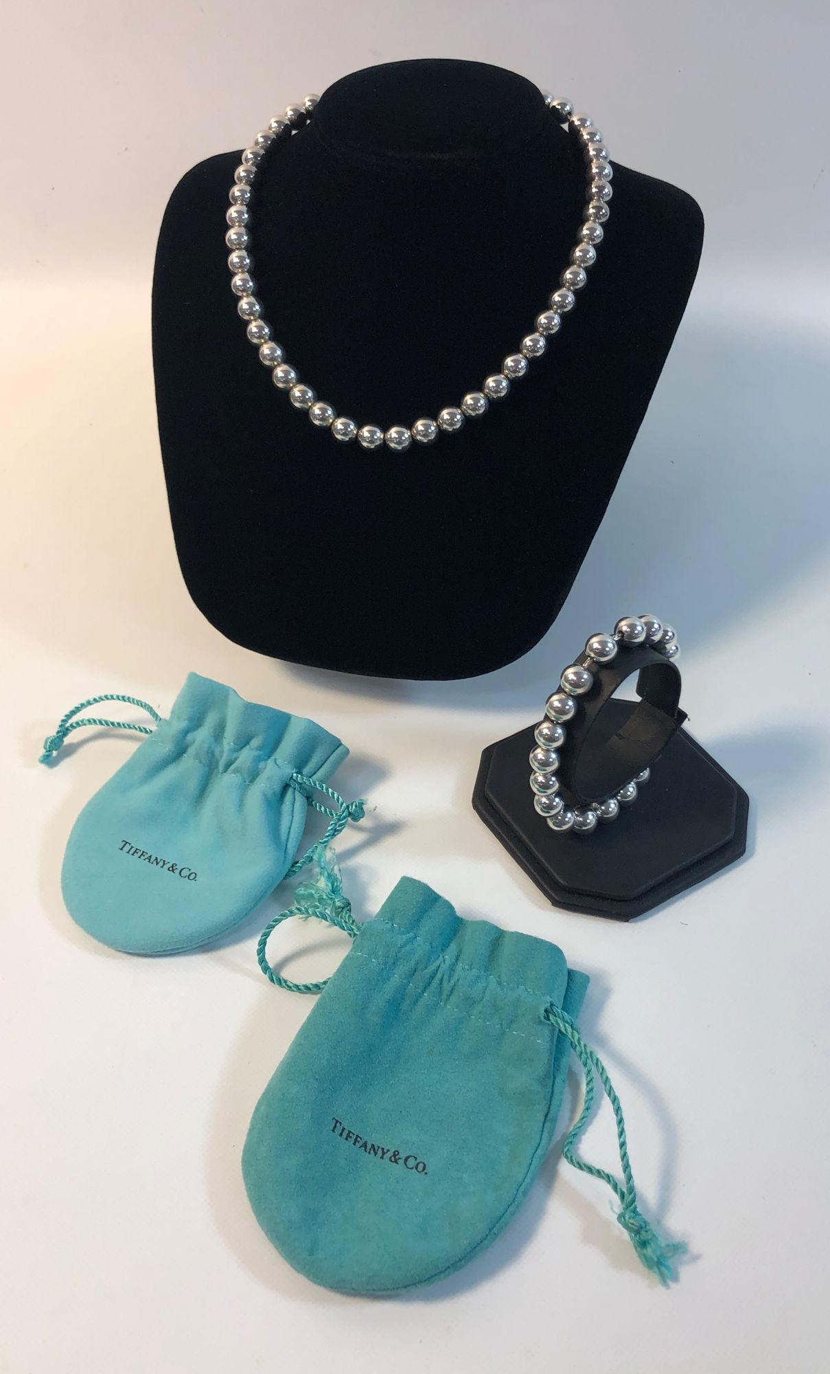 TIFFANY & CO NECKLACE WITH MATCHING BRACELET (1 of 10)