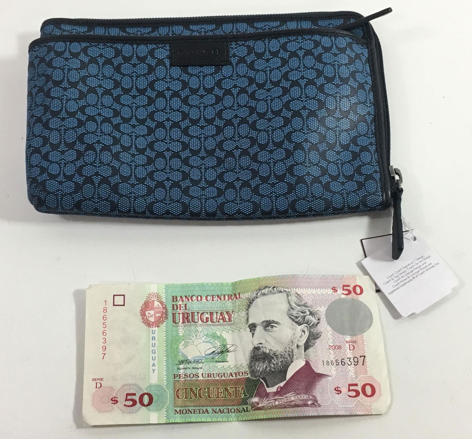 ONE FOREIGN BILL & ONE COACH BAG (1 of 4)