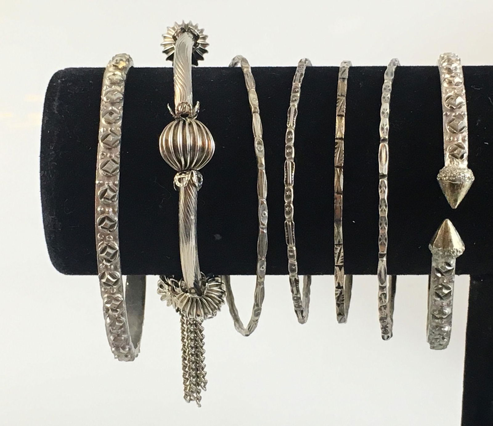 SILVER TONE METAL CUFFS (1 of 2)