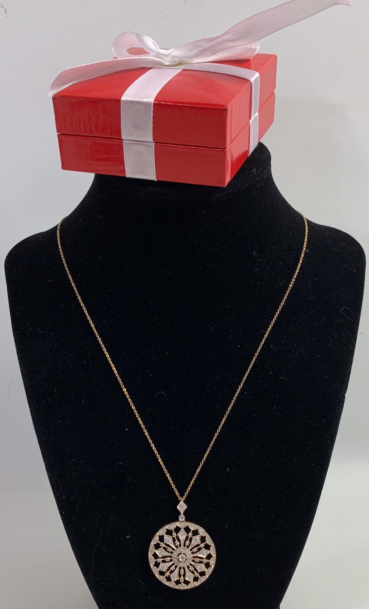 14KT GOLD AND DIAMOND NECKLACE (1 of 3)