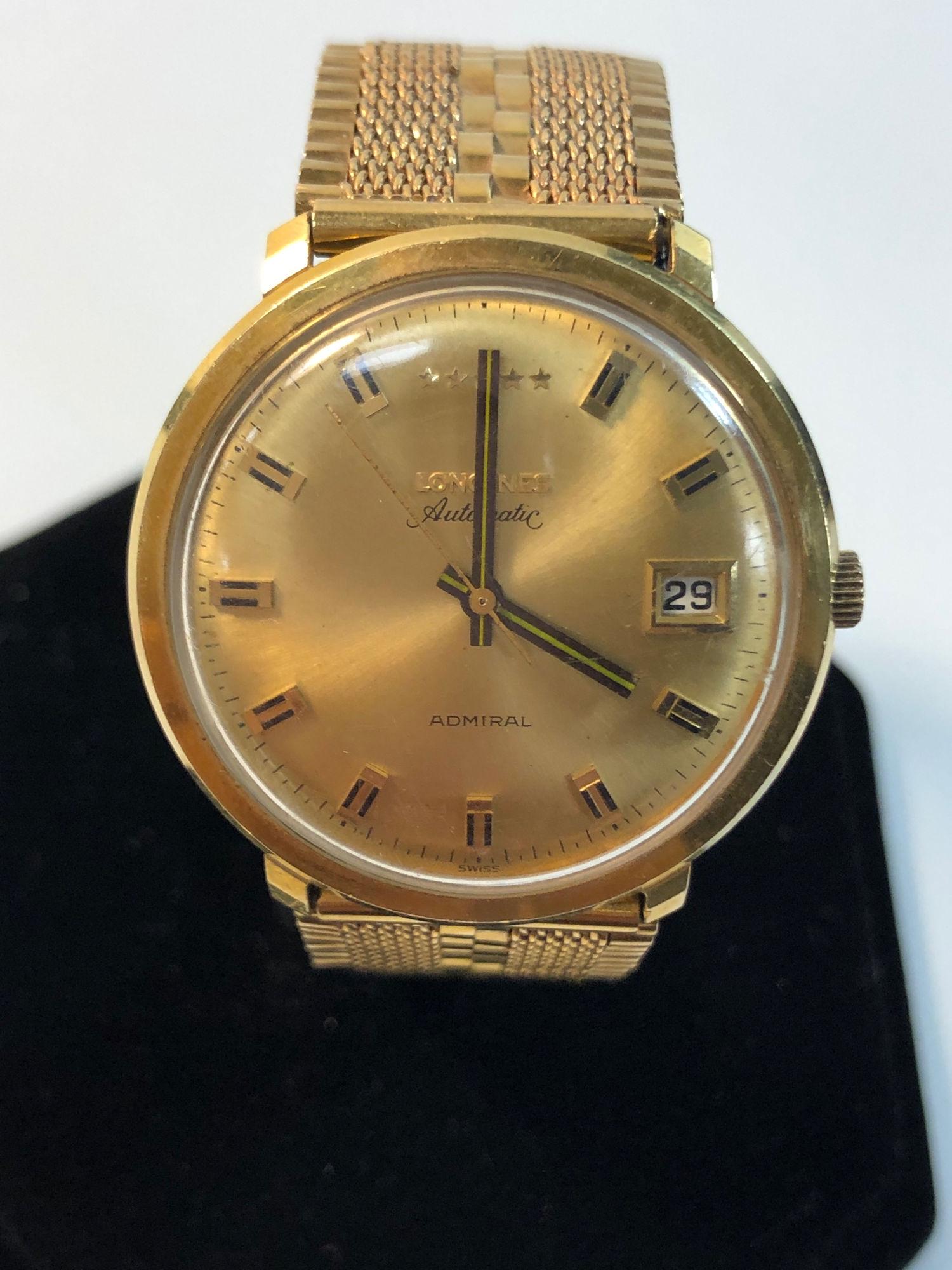 18KT GOLD AUTOMATIC LONGINES WRIST WATCH ~ MASCULINE (1 of 20)