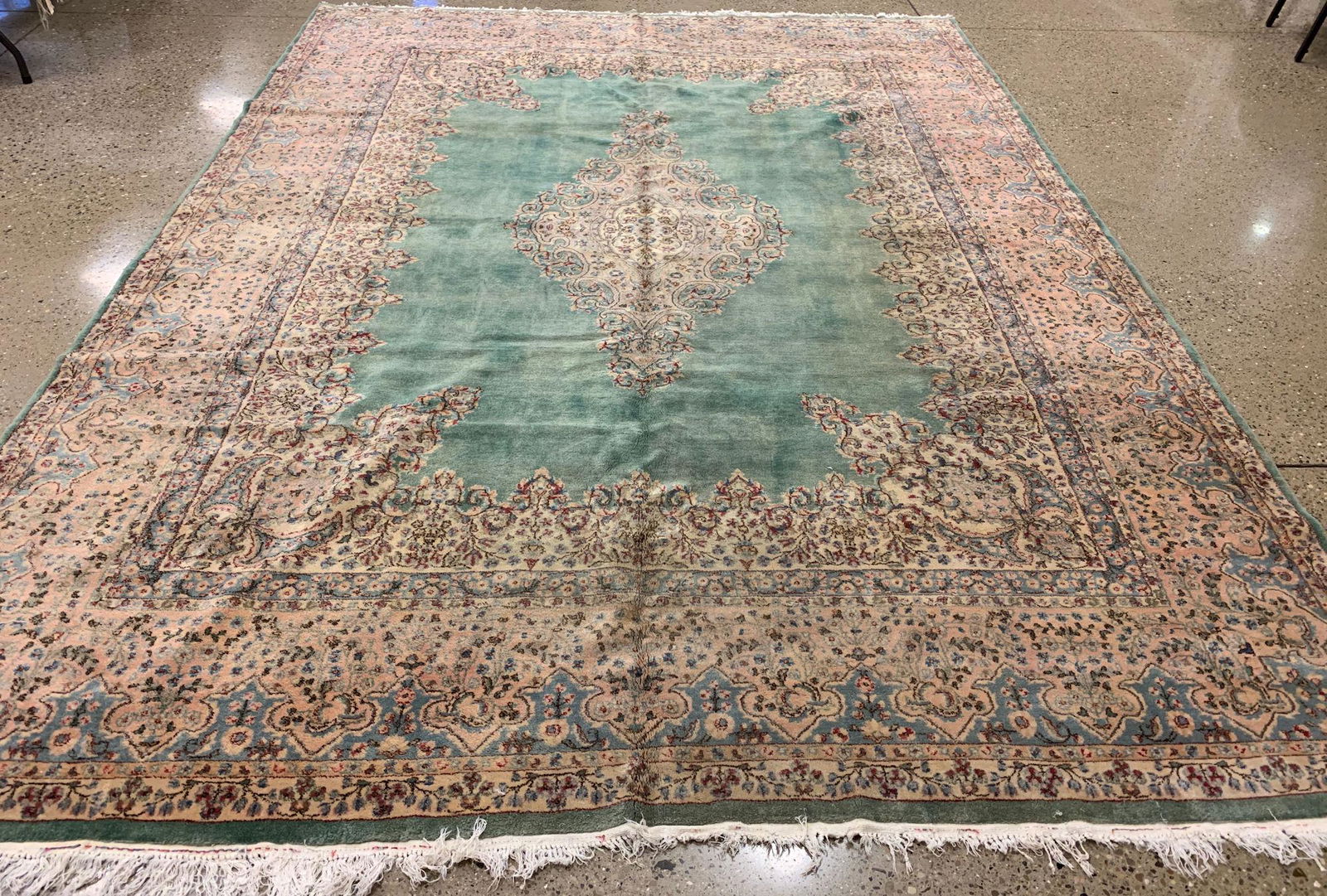 ORIENTAL RUG, FINE PERSIAN KIRMAN CIRCA 1930′S (1 of 8)