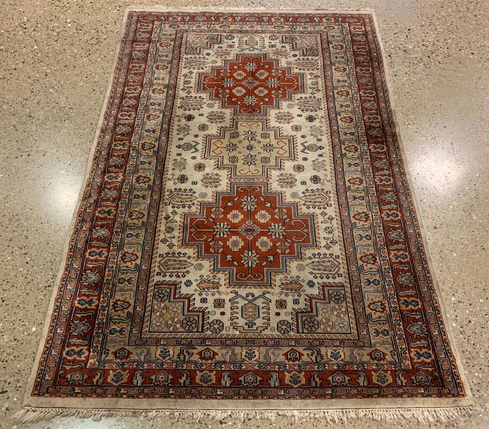 ORIENTAL RUG, PAKISTANI BOKARA CIRCA 1980′S, (1 of 4)
