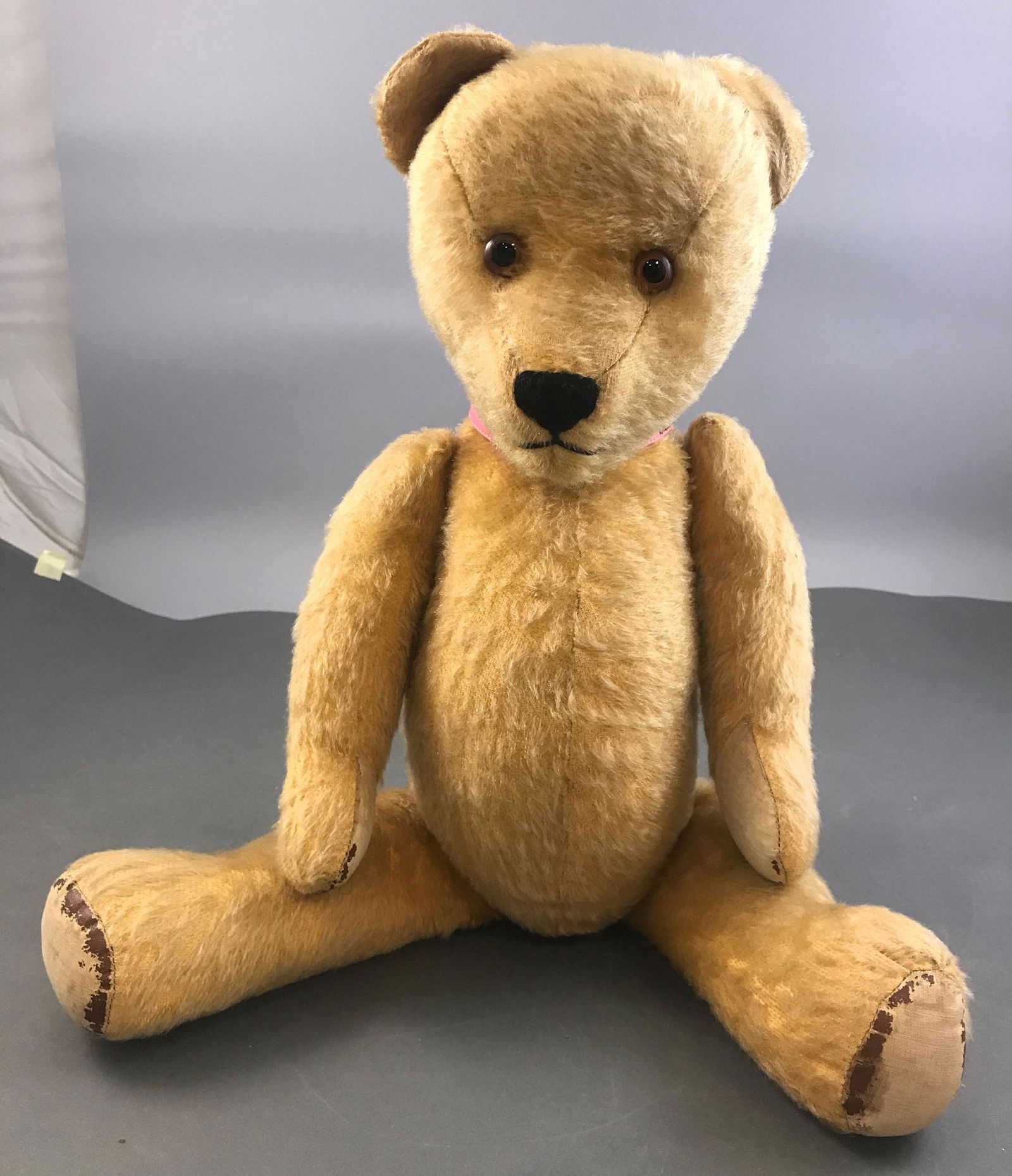 24" MOHAIR "WINNIE THE POOH" TEDDY BEAR. VINTAGE BEAR, (1 of 3)