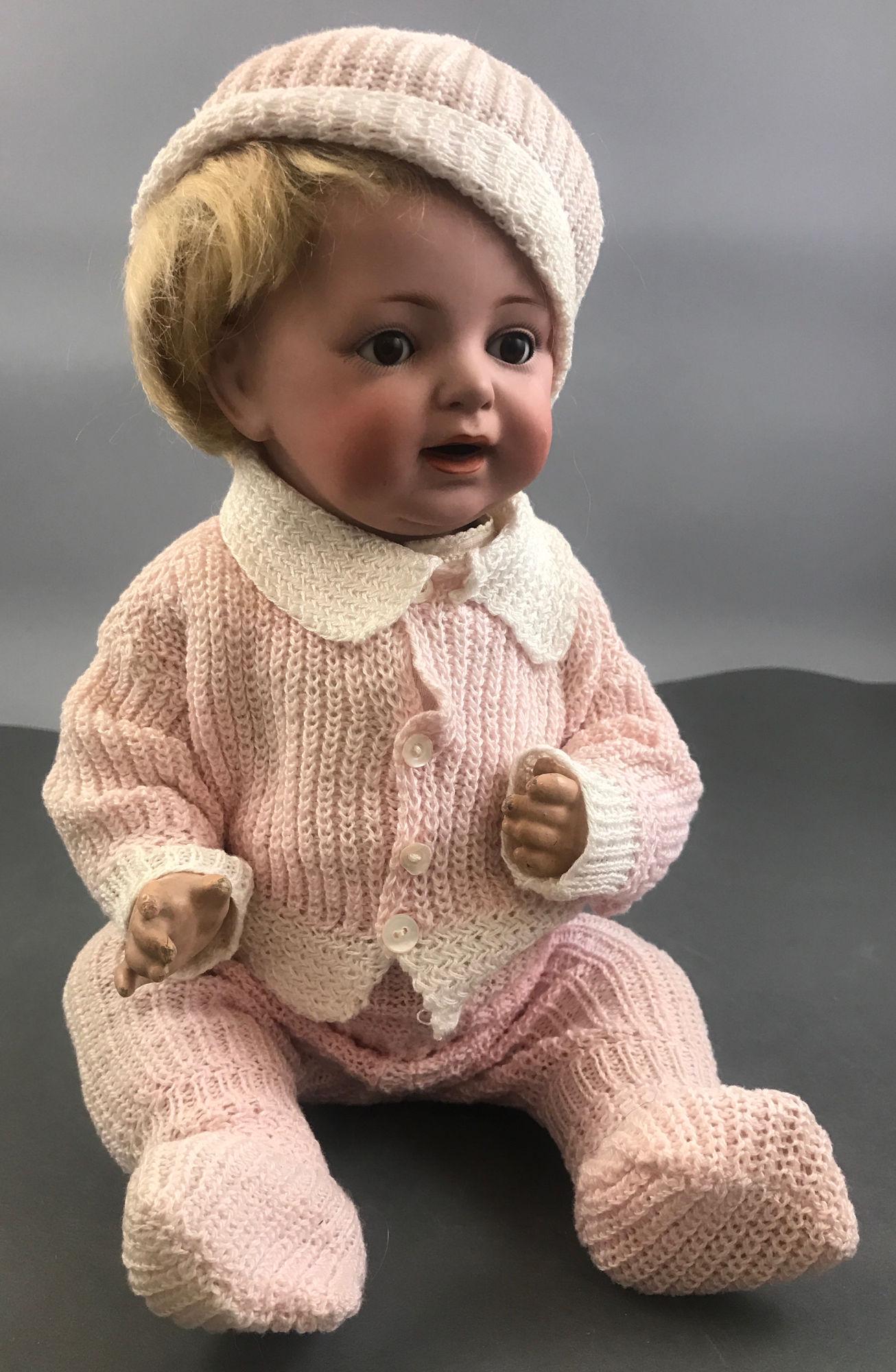16" KESTNER J.D.K. BISQUE SOCKET HEAD CHARACTER BABY. (1 of 4)