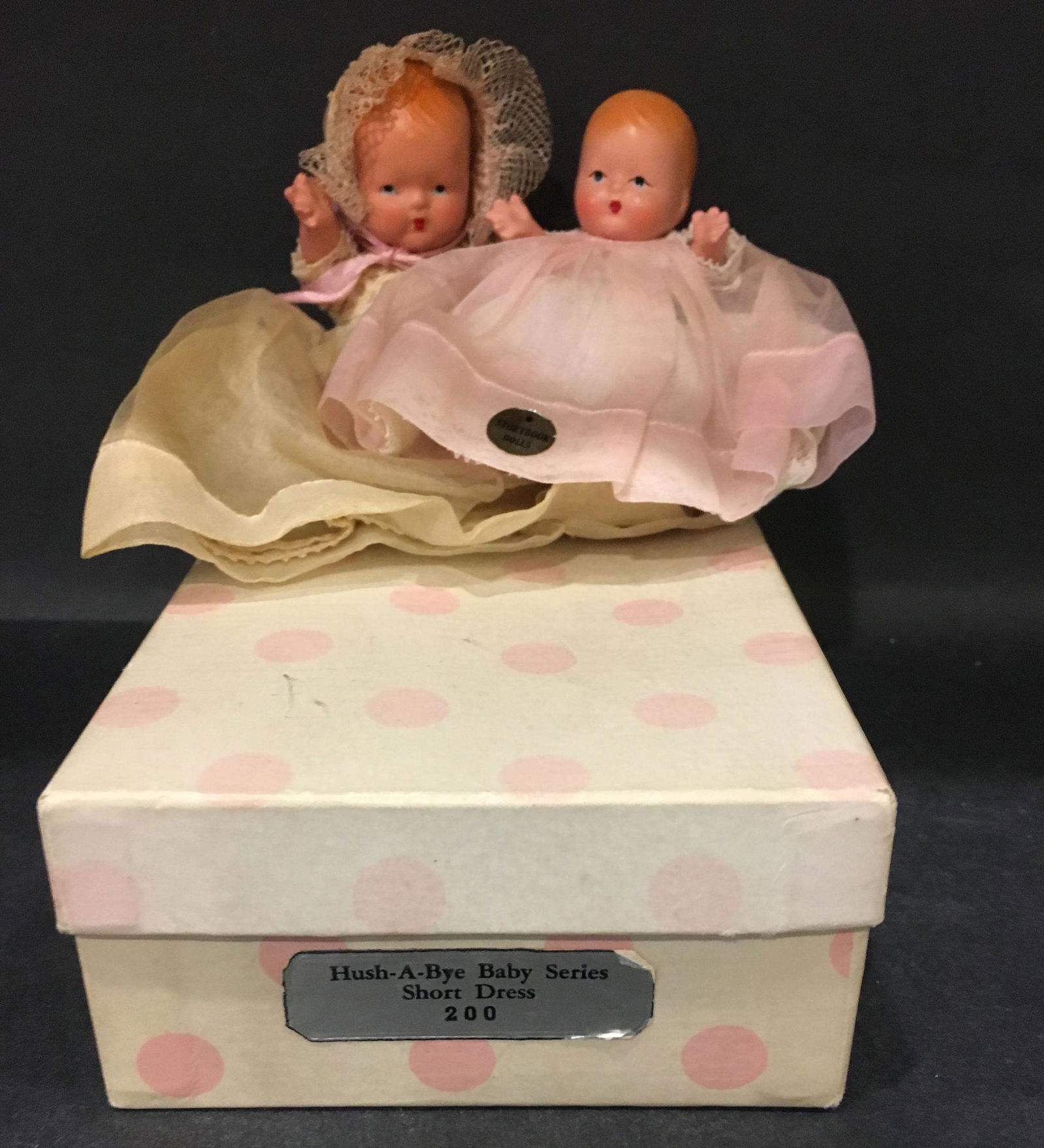 (2) NANCY ANN STORYBOOK JOINTED ALL BISQUE BABIES WITH (1 of 3)