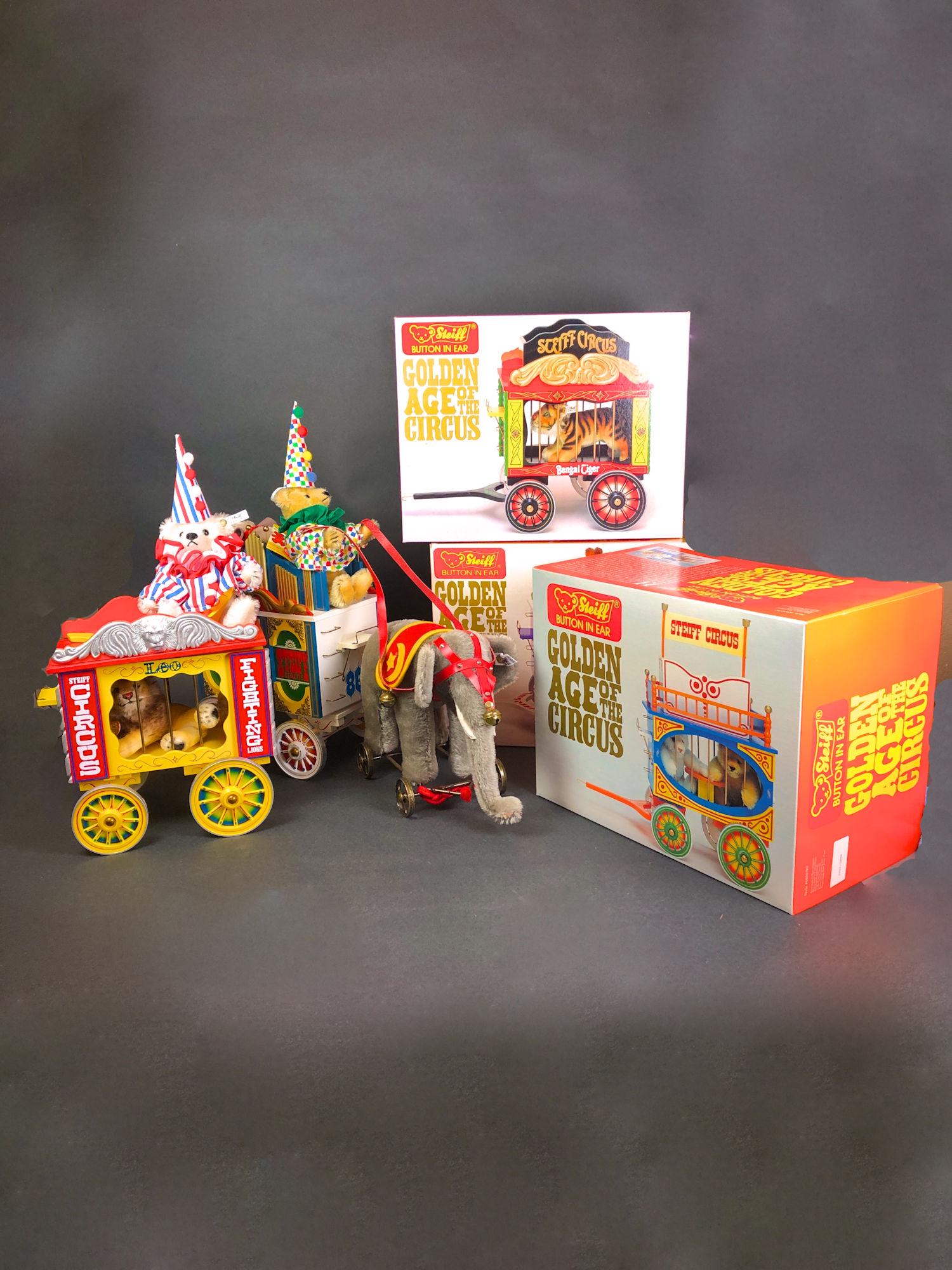 (8) STEIFF BOXED AND UNBOXED ITEMS FROM THE "GOLDEN AGE (1 of 6)