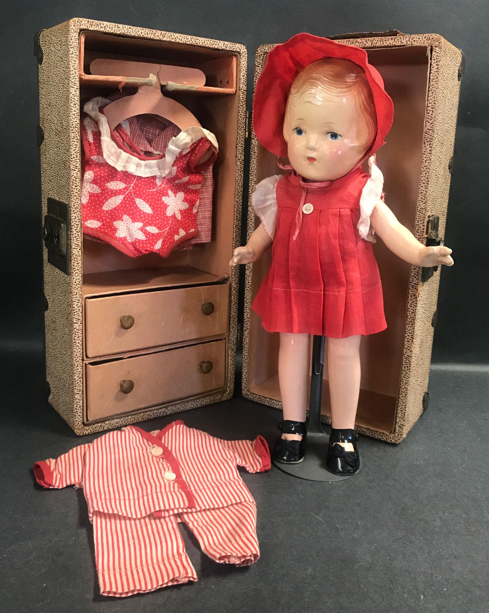 12" VINTAGE ALL COMPOSITION ARRANBEE "NANCY" WITH (1 of 3)