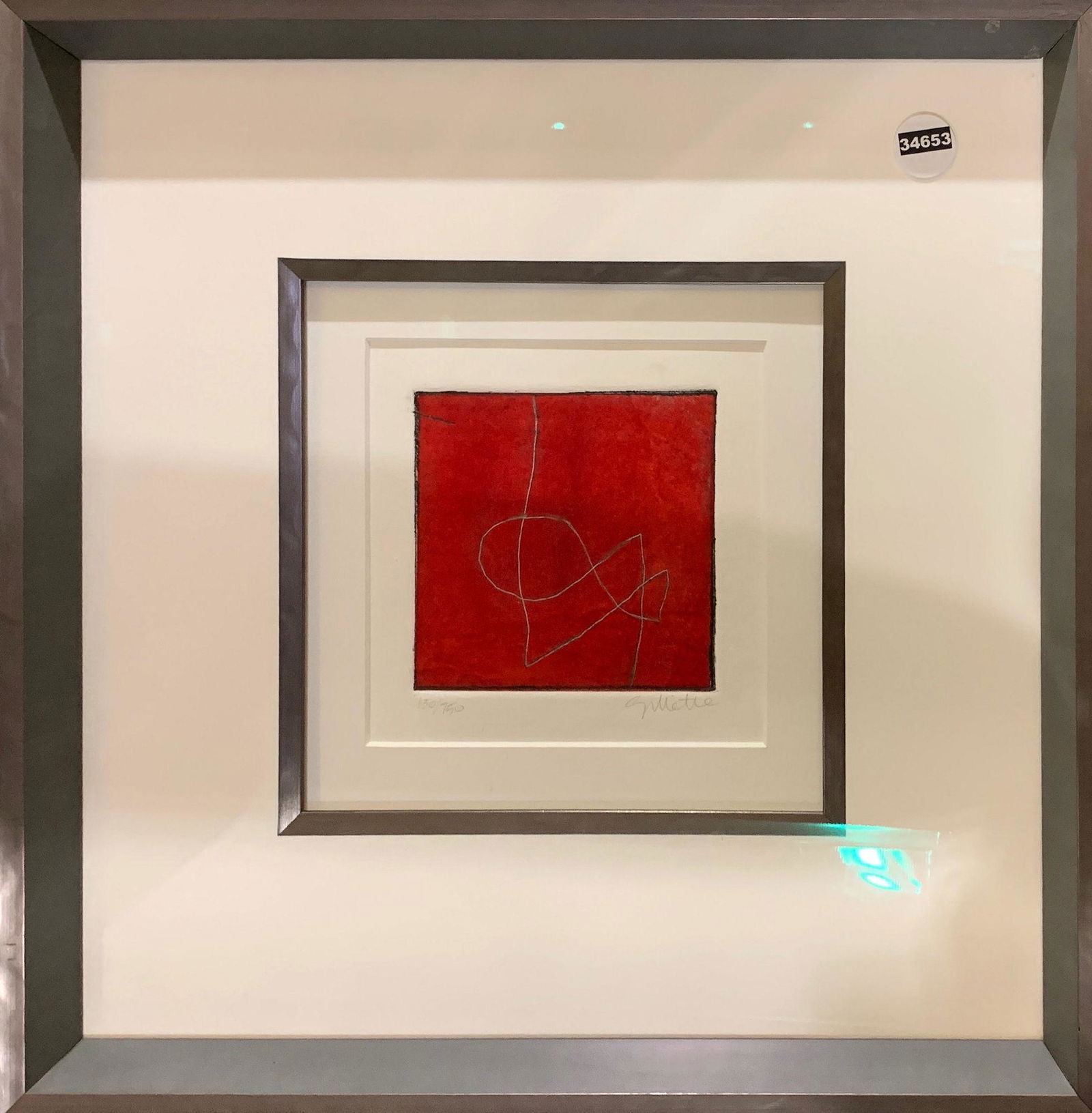 SUSAN GILLETTE (1960) ETCHING. "URISHIKI" . SIGNED AND (1 of 1)