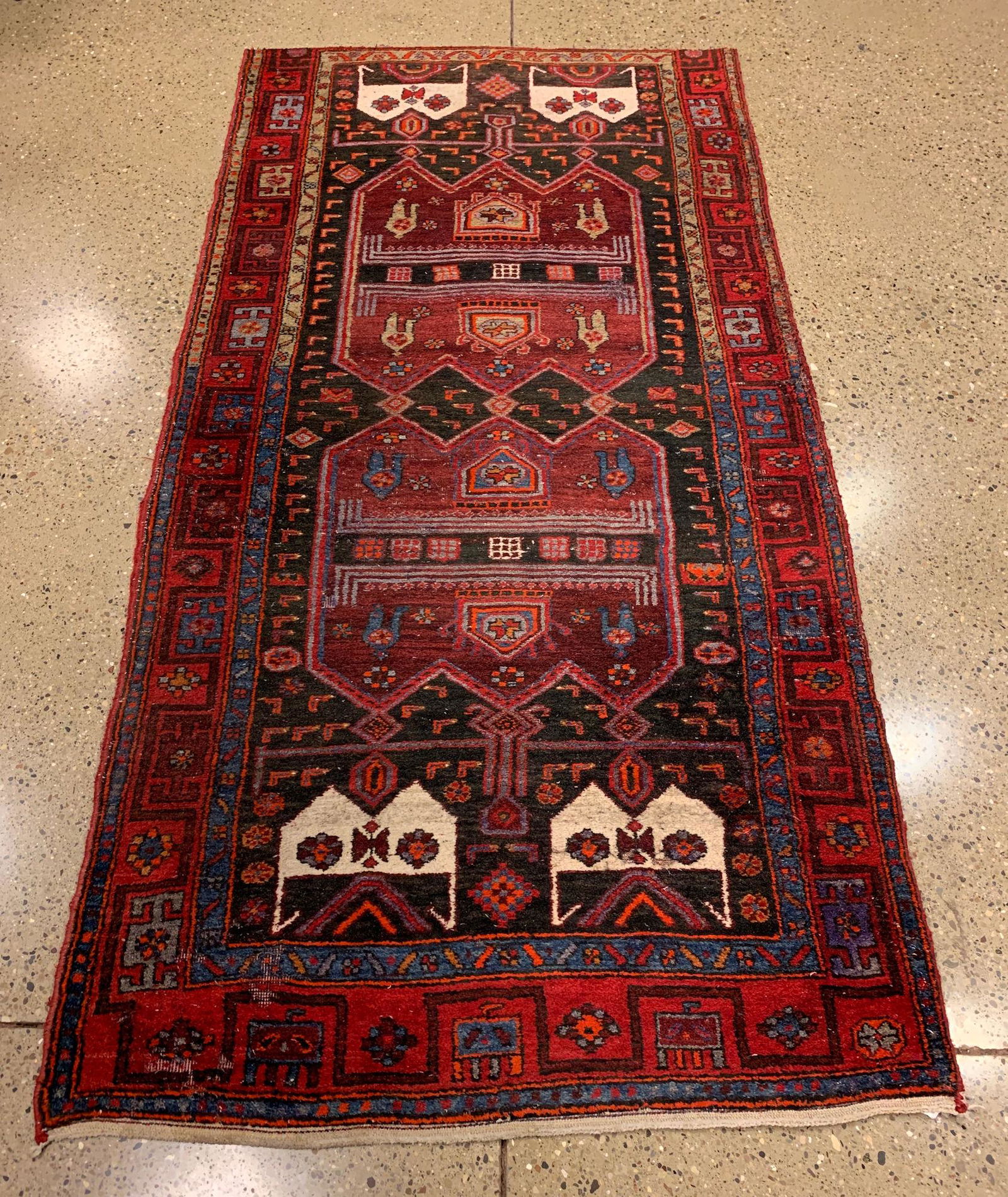 ORIENTAL RUG SEMI ANTIQUE PERSIAN NORTH WEST PERSIA, (1 of 11)