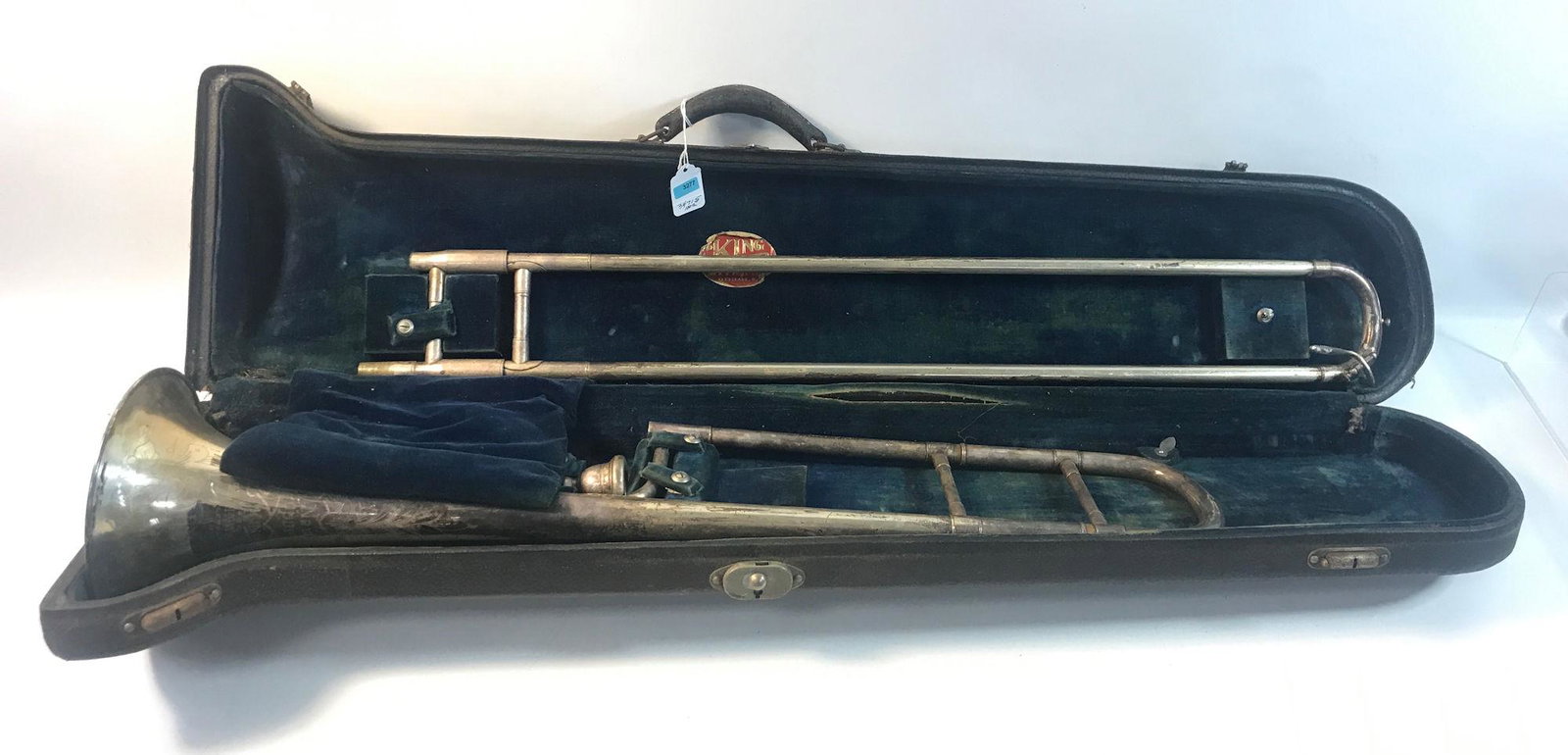 VINTAGE "KING" TROMBONE IN CASE (1 of 1)