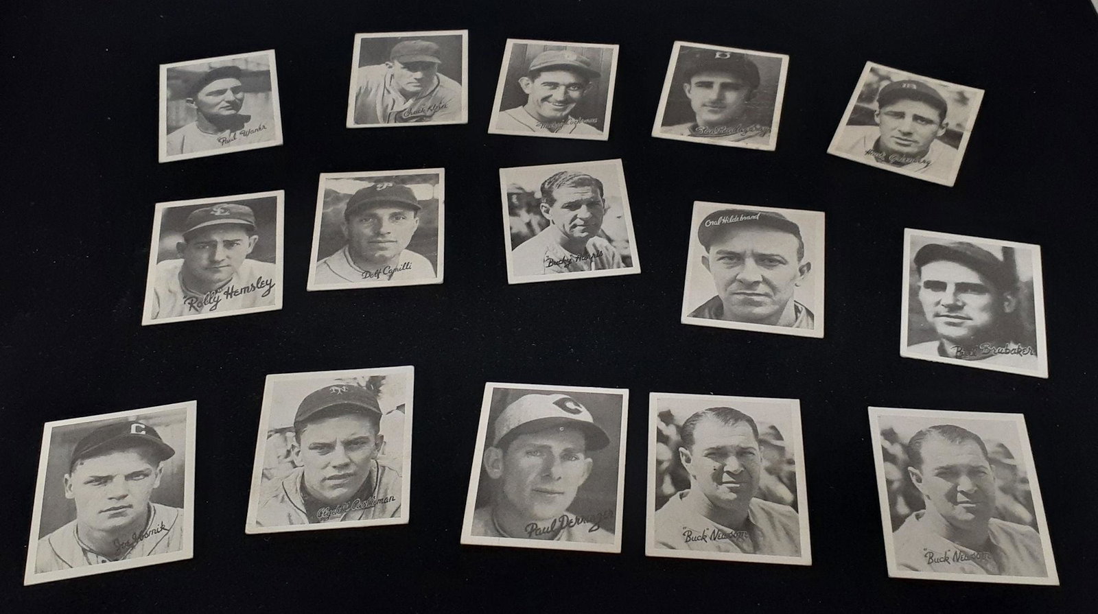 (15) 1936 GOUDEY BASEBALL GAME CARDS: WANER, KLEIN, (1 of 2)
