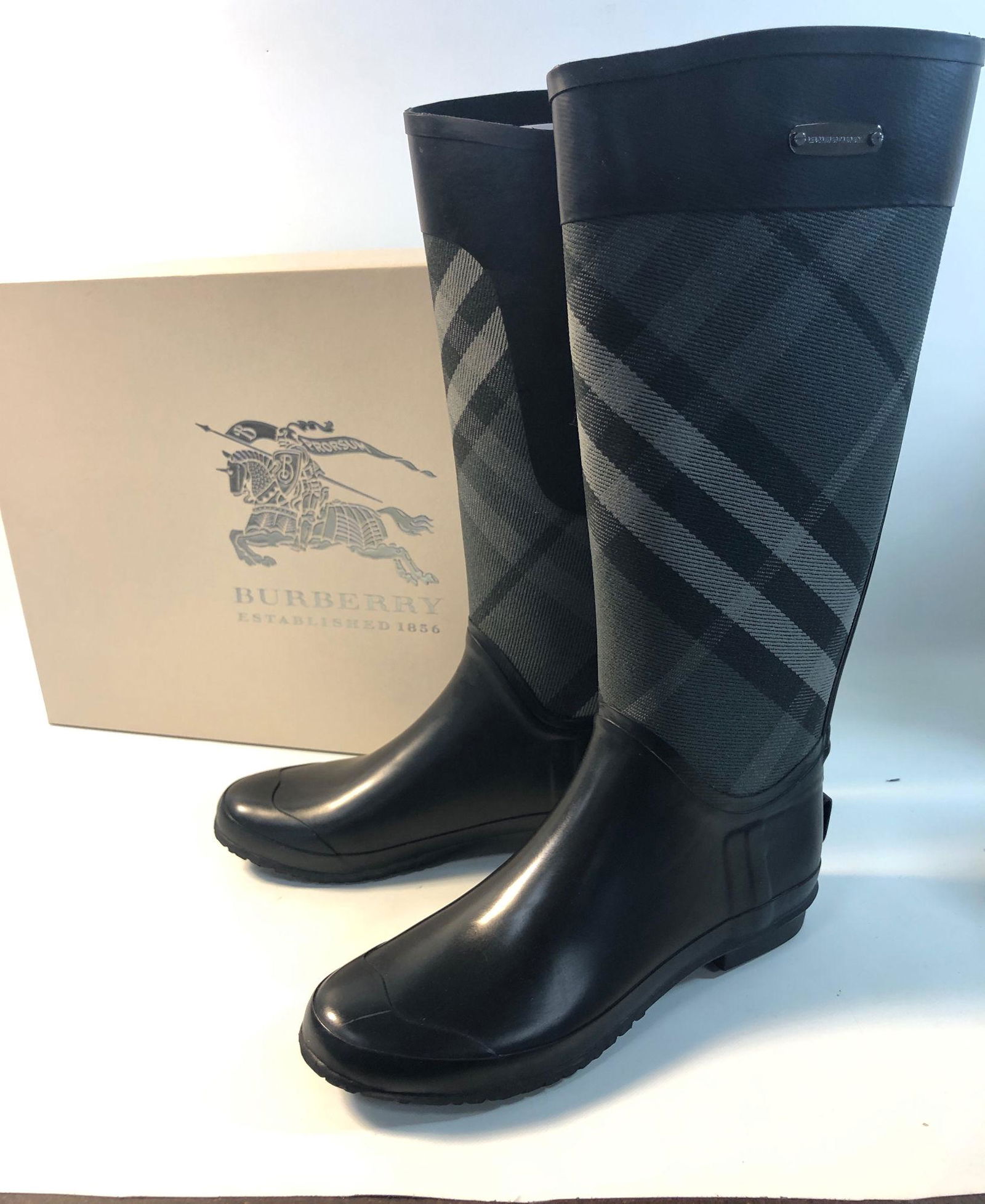 burberry rubber boots