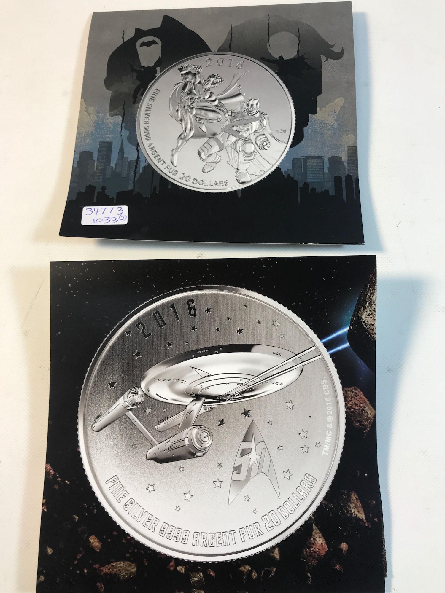 (2) 2016 ROYAL CANADIAN MINT SILVER COINS (1 of 4)