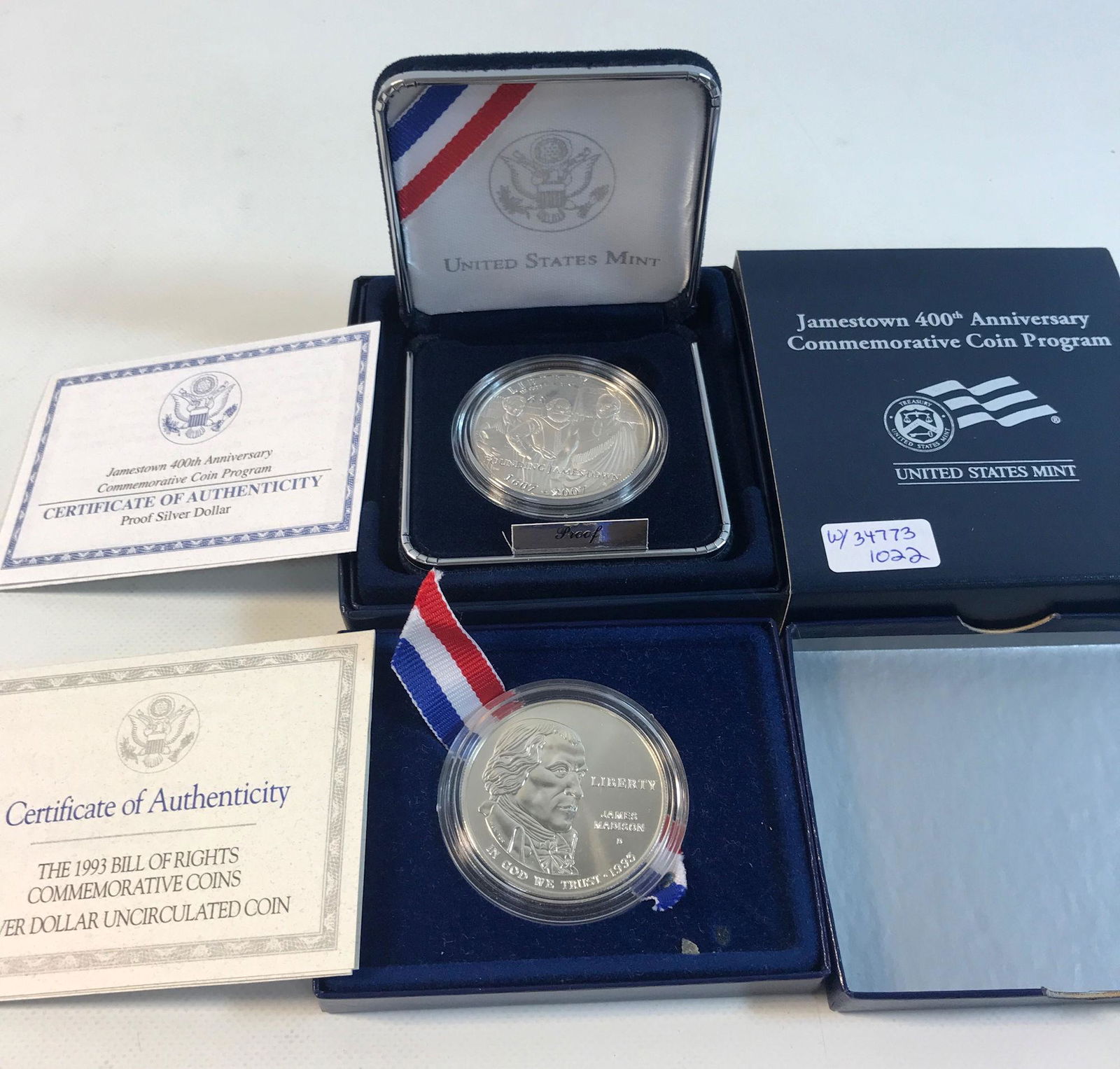 2 US SILVER DOLLAR COINS (1 of 5)