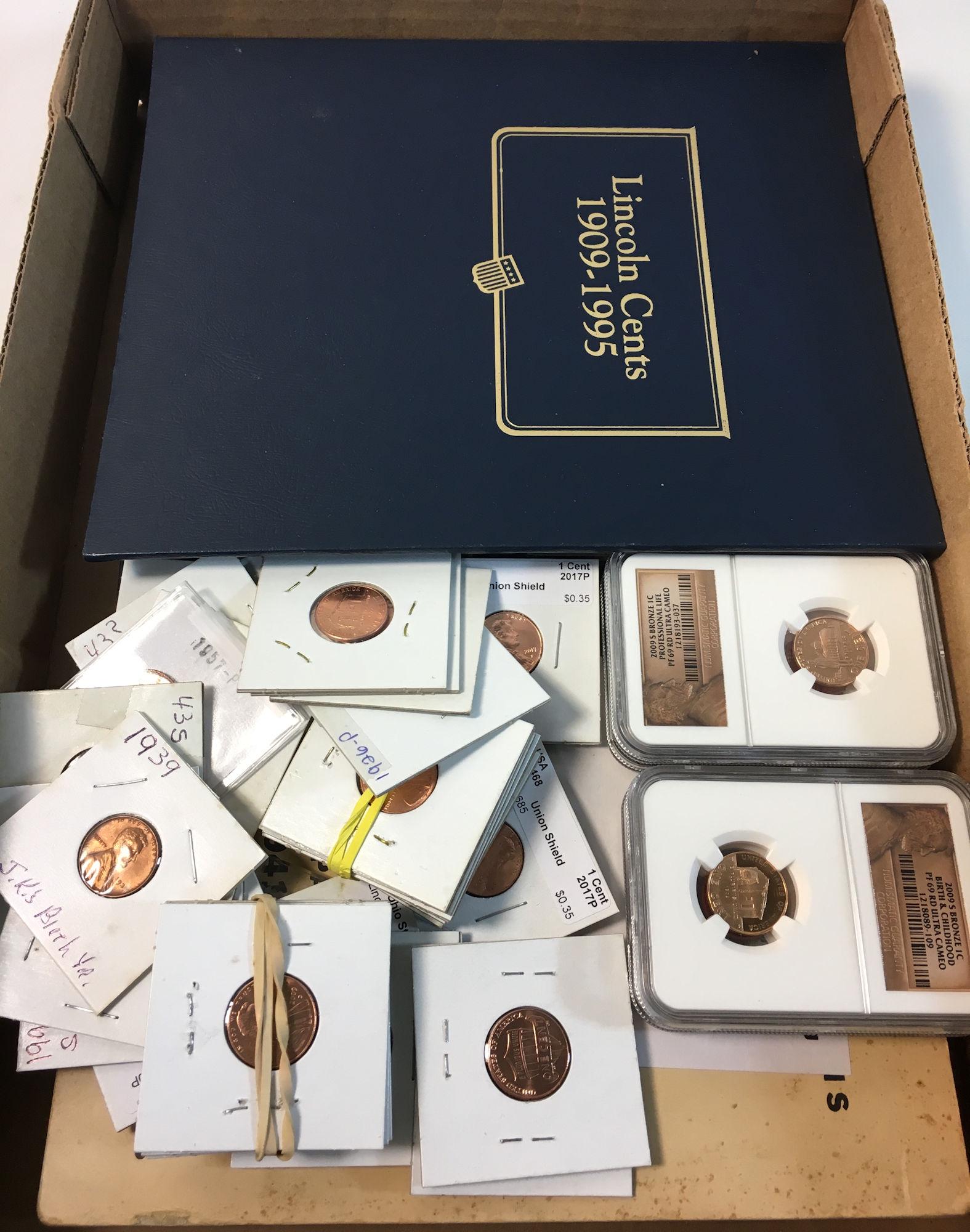 LOT OF U.S. PENNIES (1 of 20)