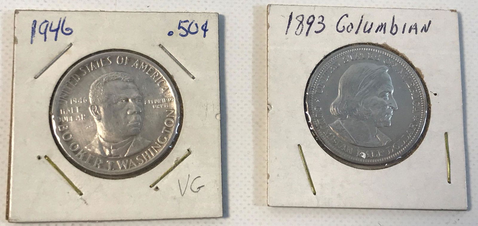 2 US SILVER HALF DOLLARS (1 of 5)