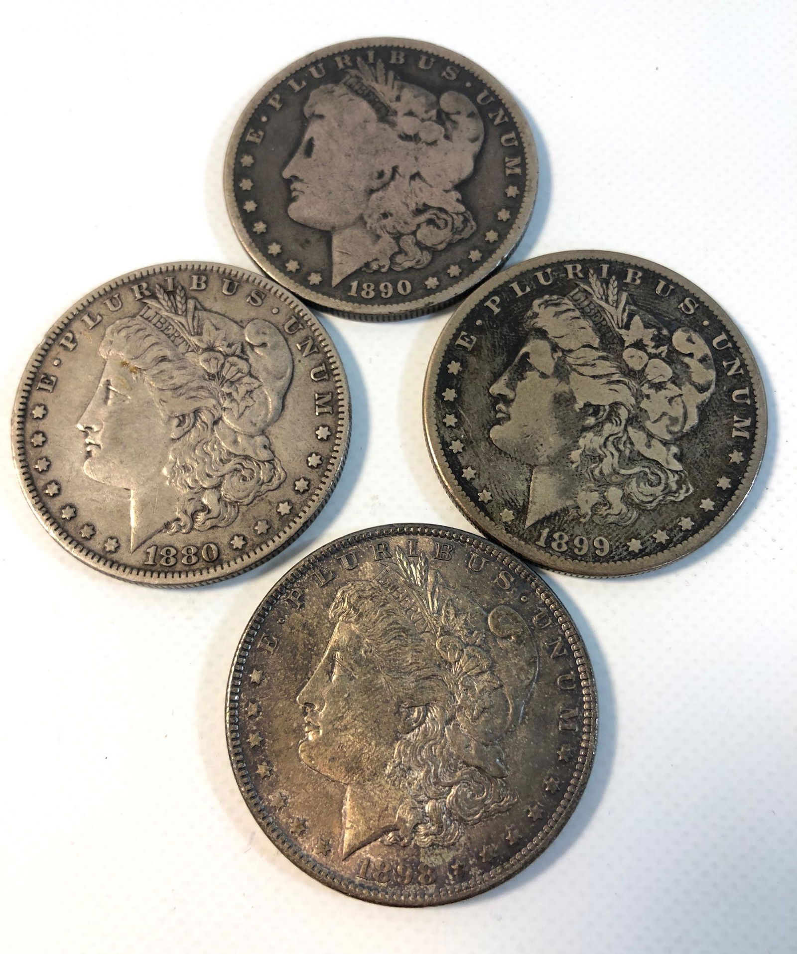 LOT UNITED STATES SILVER DOLLAR COINS (1 of 12)