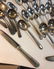 SILVER AND SILVER PLATE FLATWARE LOT - 12