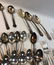 SILVER AND SILVER PLATE FLATWARE LOT - 5