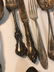 SILVER AND SILVER PLATE FLATWARE LOT - 7