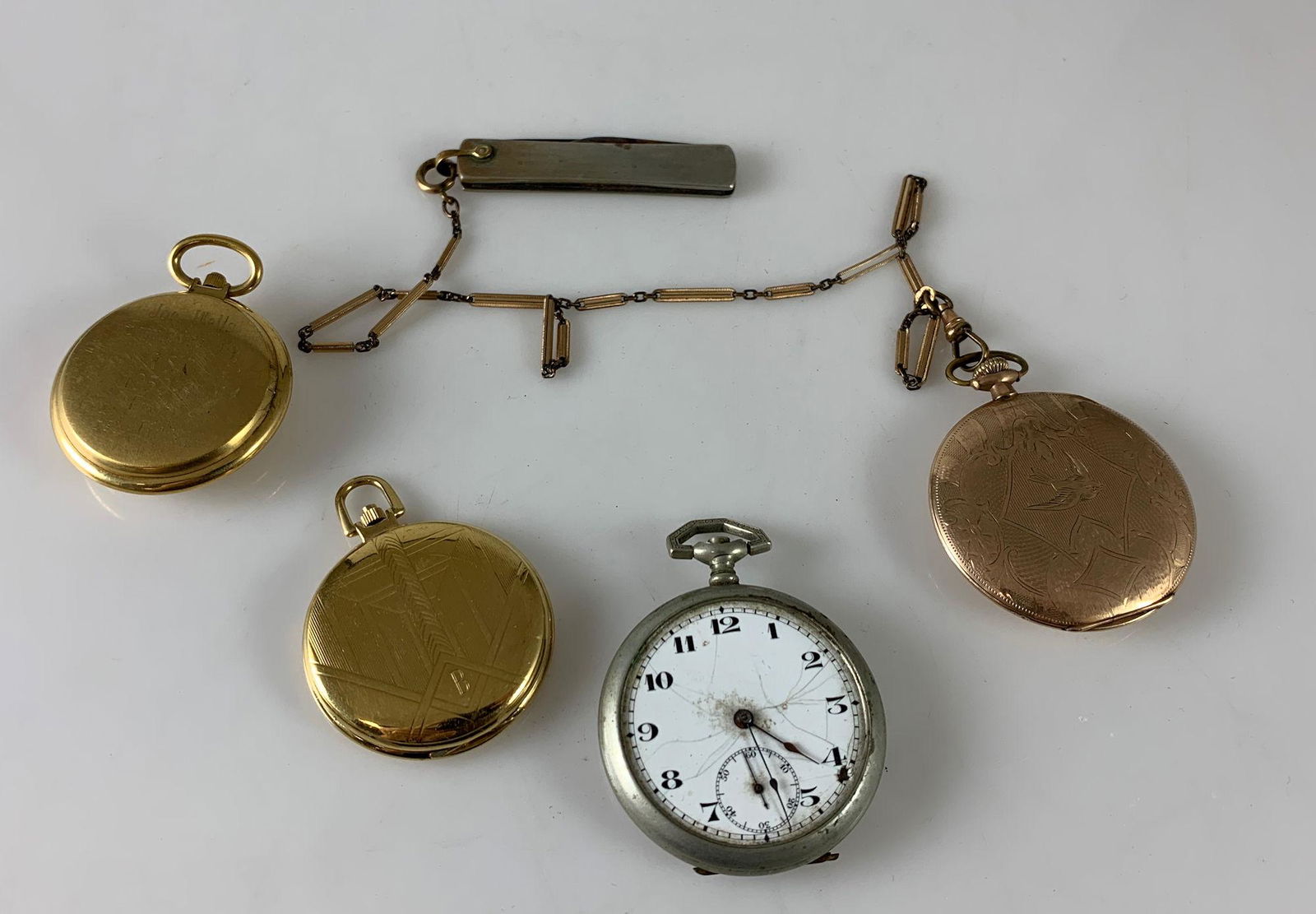 LOT OF FOUR POCKET WATCHES (1 of 6)