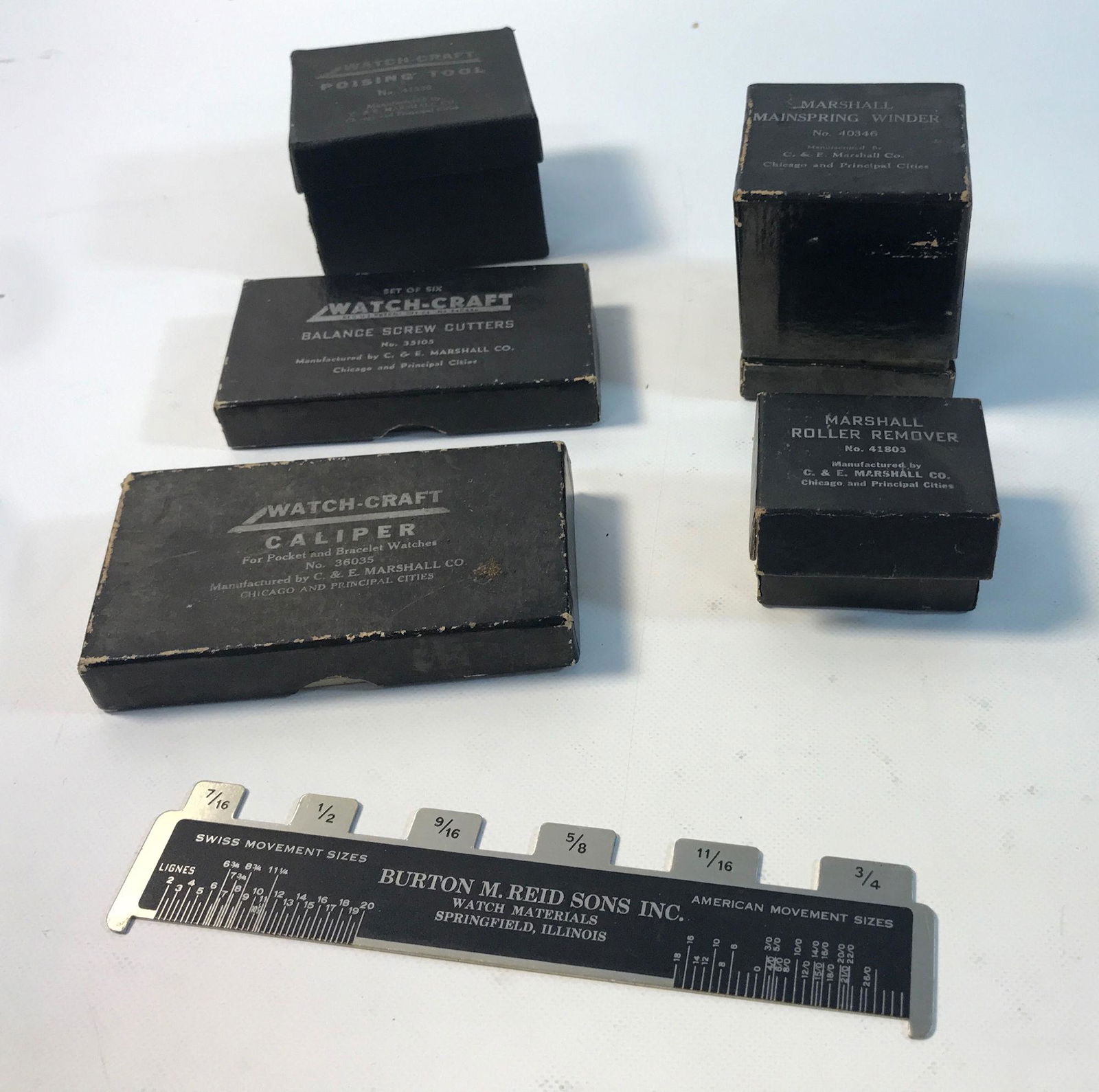 LOT ASSORTED WATCH-MAKING TOOLS AND PARTS (1 of 9)