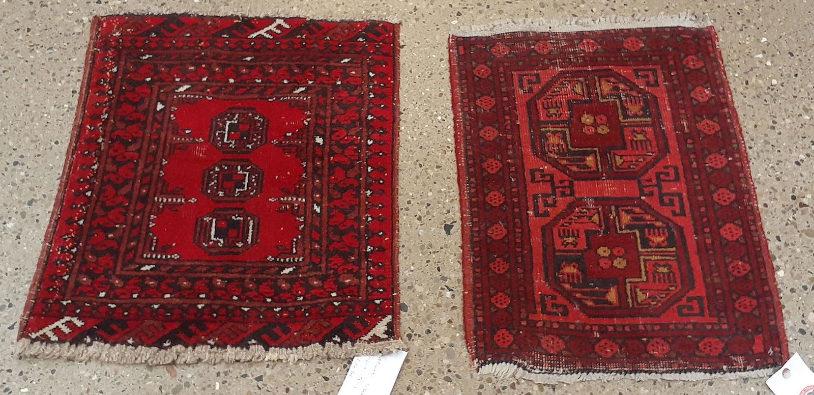 ORIENTAL RUG TWO AFGHANI TURKOMAN CIRCA 1960's, 1'7" X (1 of 4)