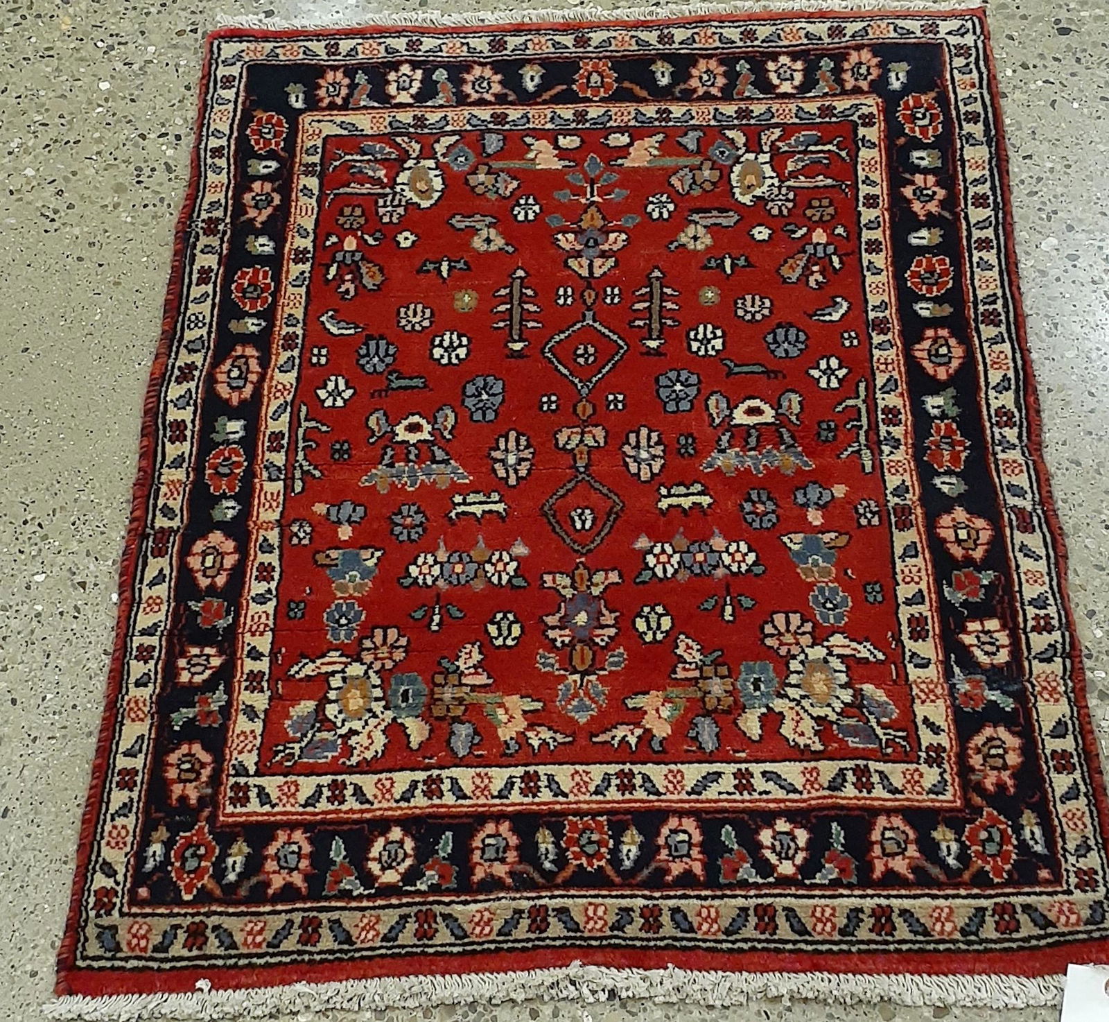 ORIENTAL RUG FINE PERSIAN BIJAR RUG CIRCA 1970's, 2'6" (1 of 2)