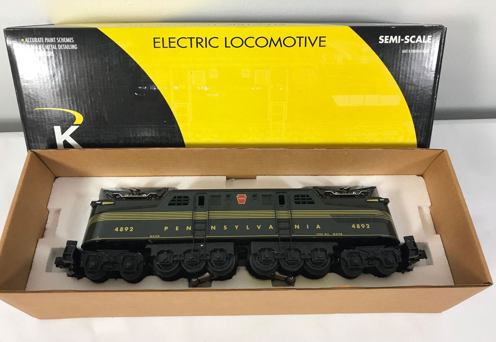 K-LINE  GAUGE PPR GG1 ELECTRIC ENGINE 4892 IN ORIGINAL (1 of 2)