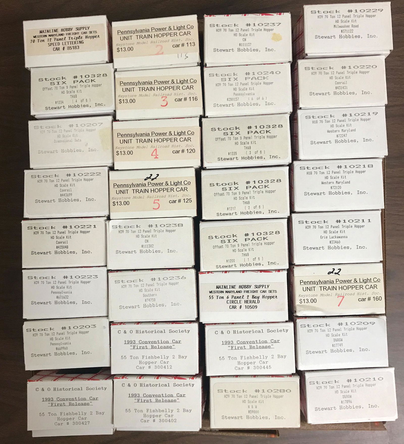 32 STEWART HOBBIES HO GAUGE ROLLING STOCK KITS. NIB (1 of 1)