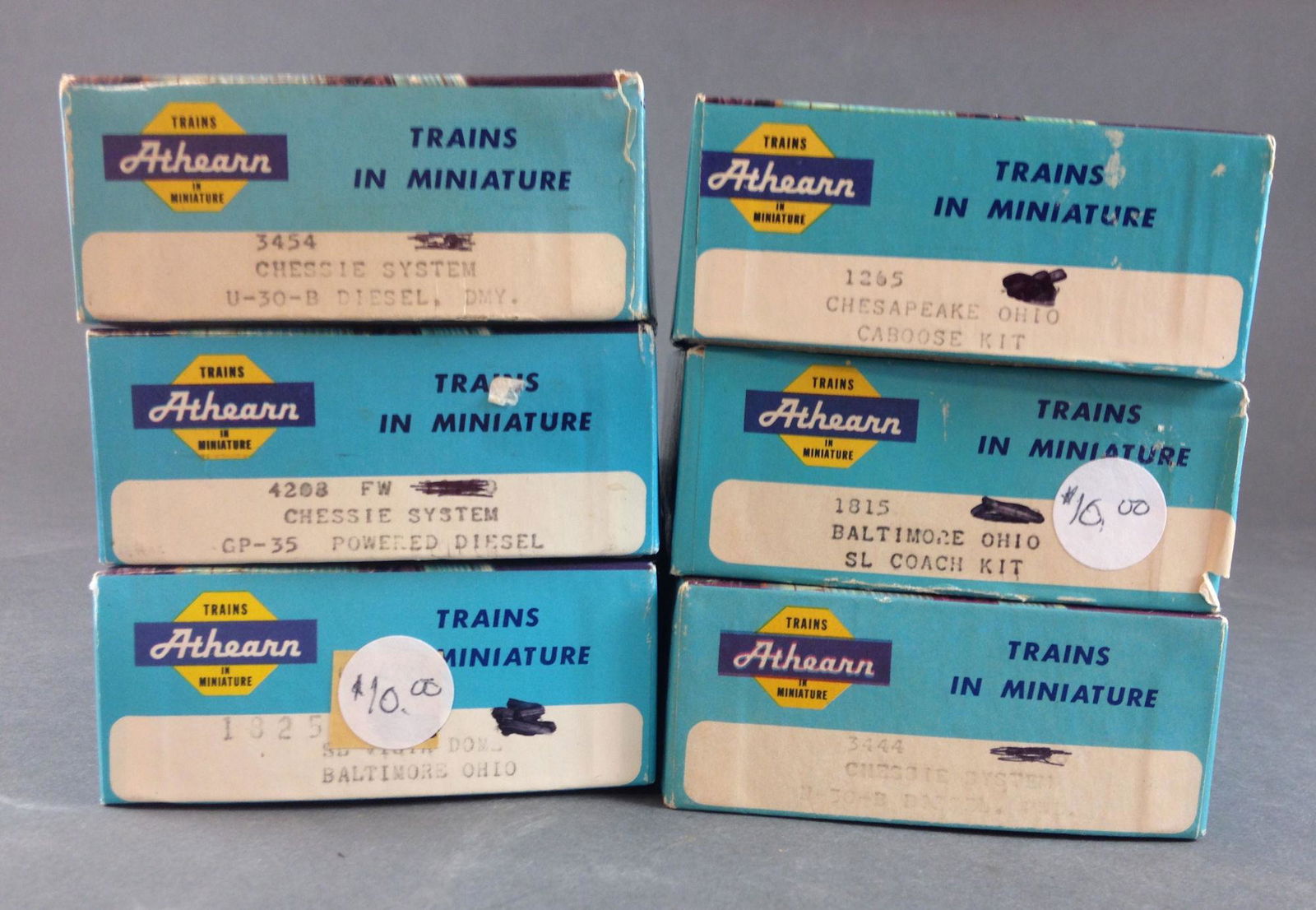 BOX LOT (6) ATHEARN HO SCALE MODEL TRAINS IN BOXES (1 of 1)