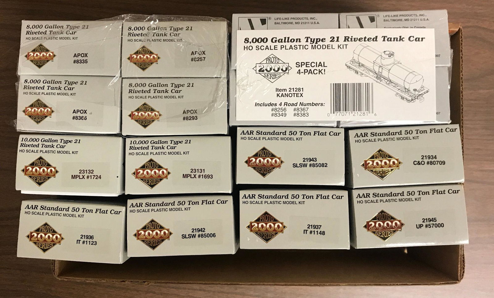 16 PROTO SERIES 2000 HO ROLLING STOCK KITS. NIB (1 of 1)