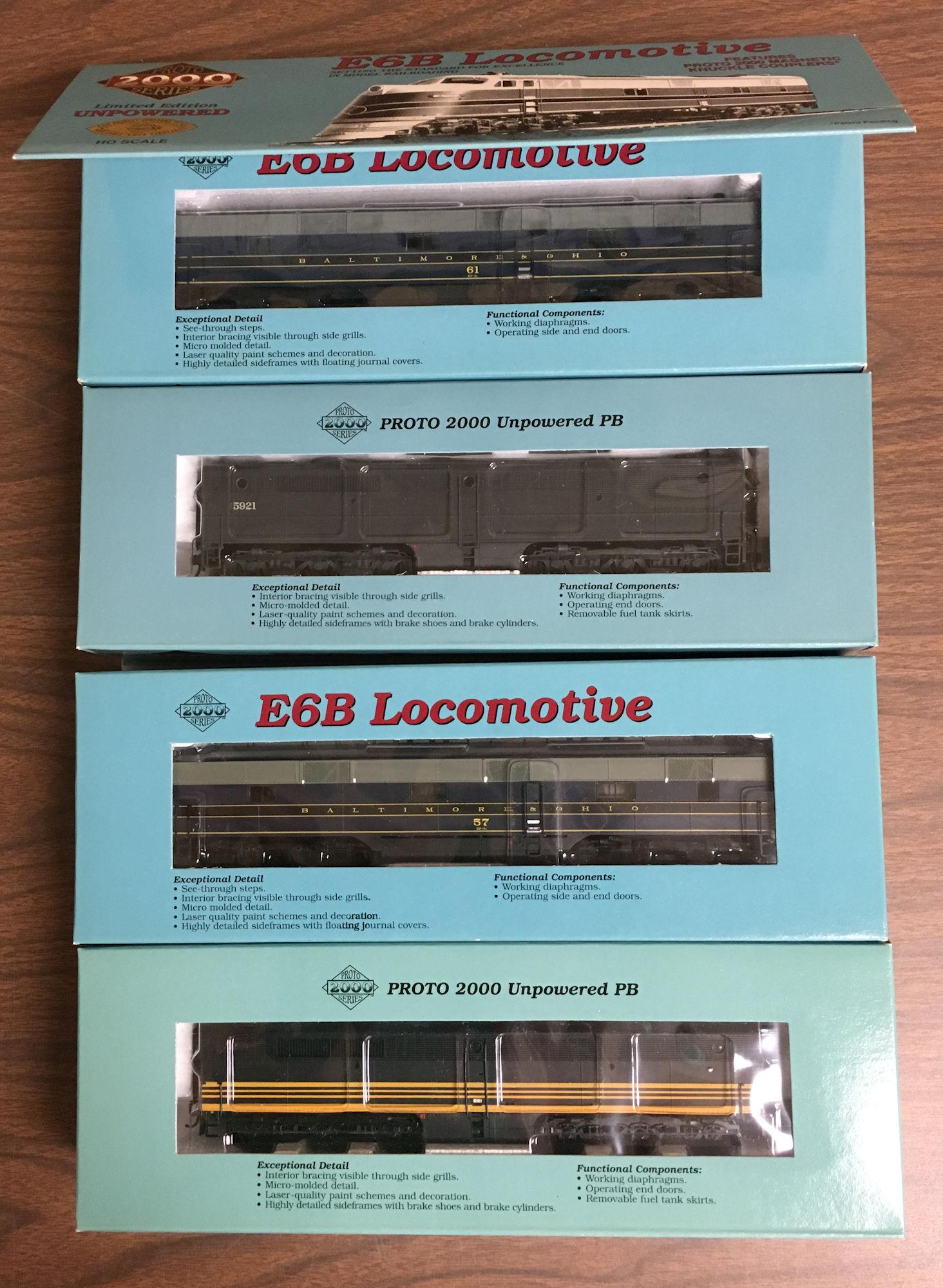 4 PROTO SERIES 2000 HO GAUGE LOCOMOTIVES - 2 PB AND 2 (1 of 1)