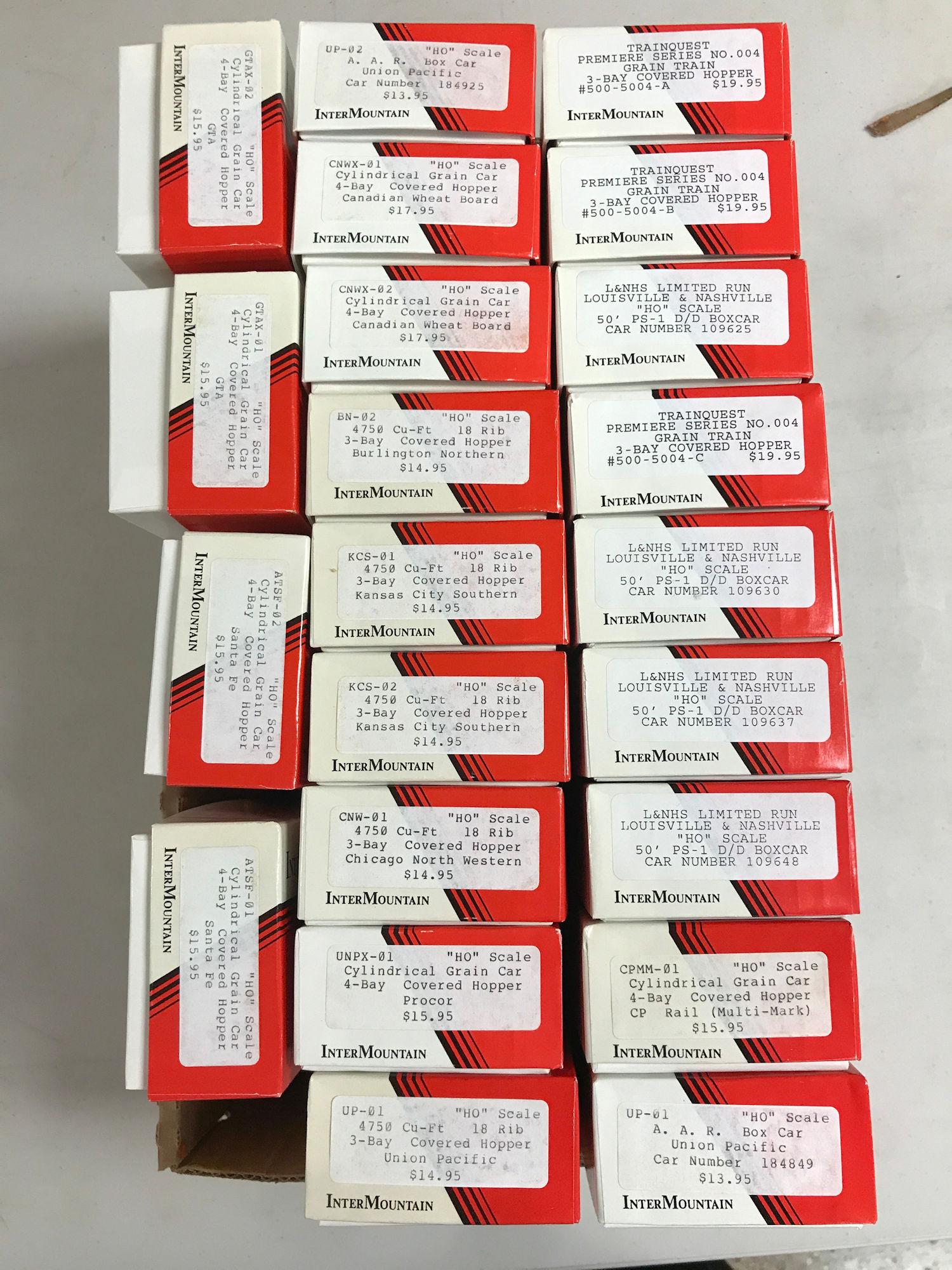 LOT 22 INTERMOUNTAIN HO GAUGE ROLLING STOCK KITS. NIB (1 of 1)