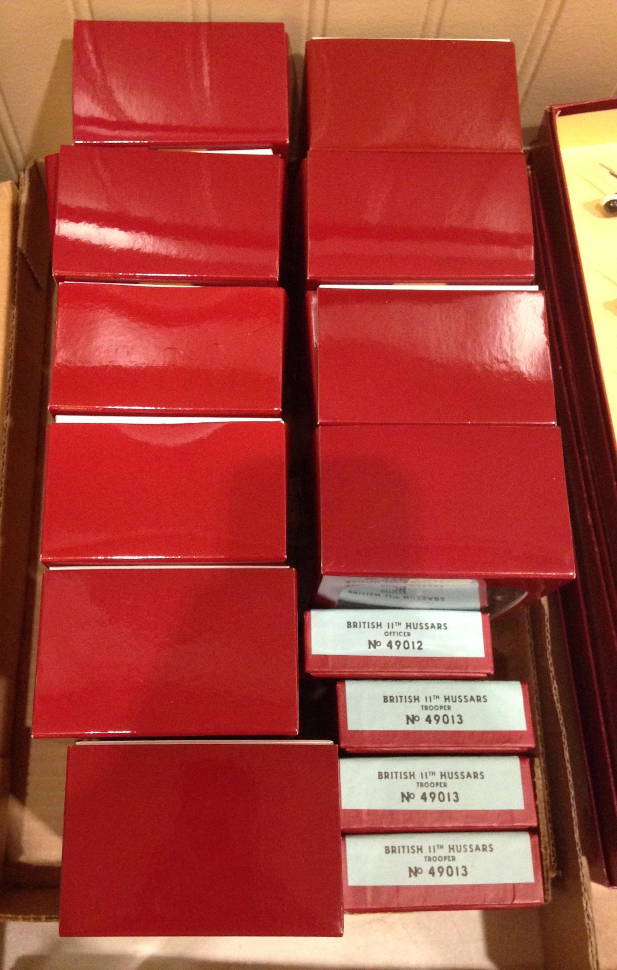 LOT 14 INDIVIDUAL BRITAINS SOLDIERS - 3 BOXES BRITISH (1 of 1)