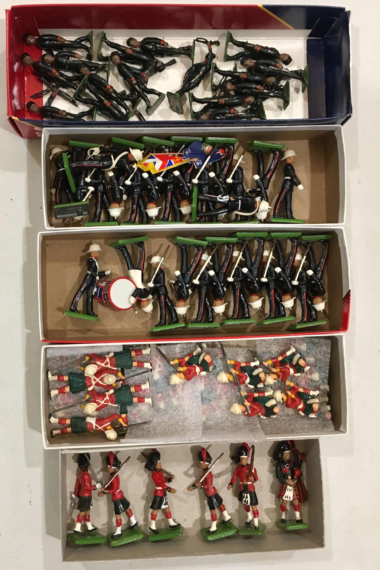LOT 3 BOXES BRITAINS SOLDIERS - 27 ROYAL MARINES, 6 (1 of 1)