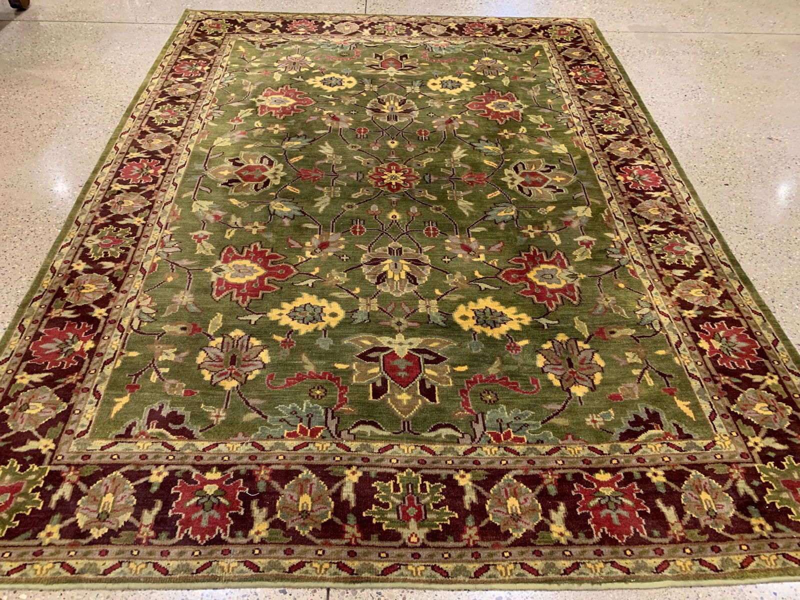 ORIENTAL RUG SEMI ANTIQUE INDO AGRA RUG, 8'9" X 11'7" (1 of 9)