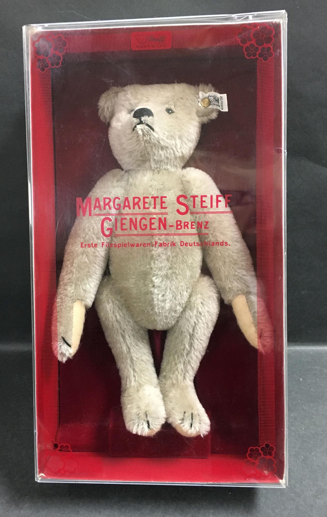 12 ½" STEIFF GRAY MOHAIR RICHARD STEIFF TEDDY (1 of 2)