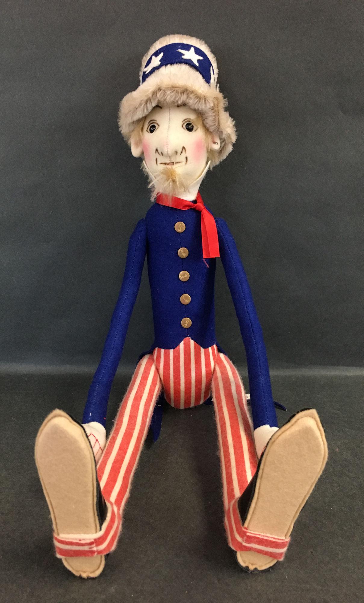 1994 REPLICA STEIFF UNCLE SAM. 20" INCLUDING HAT, (1 of 1)