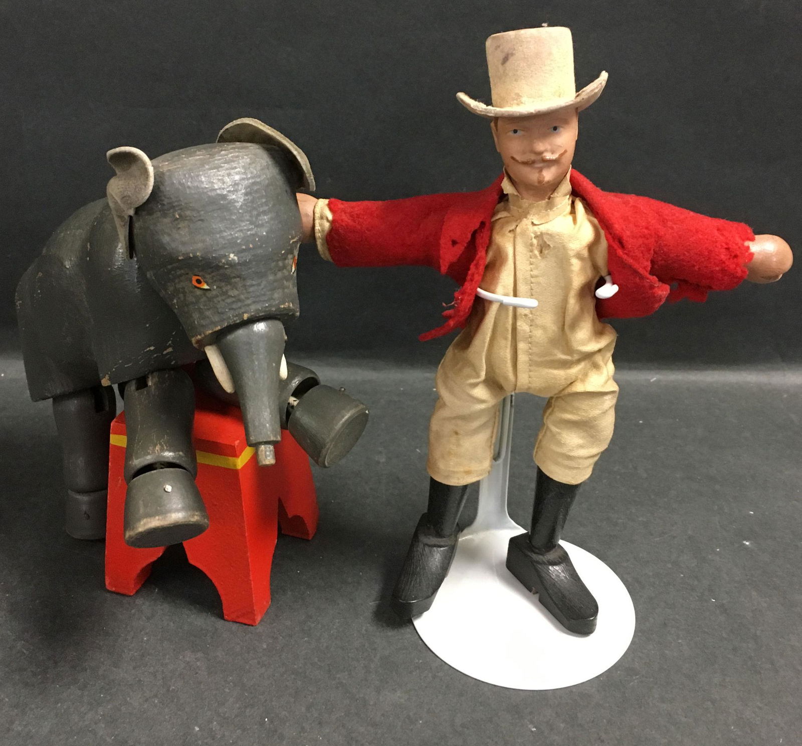 (3) SCHOENHUT REDUCED SIZE CIRCUS PIECES. INCLUDES (1 of 1)