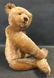 EARLY STEIFF CARAMEL MOHAIR TEDDY BEAR. DISK JOINTED AT - 4