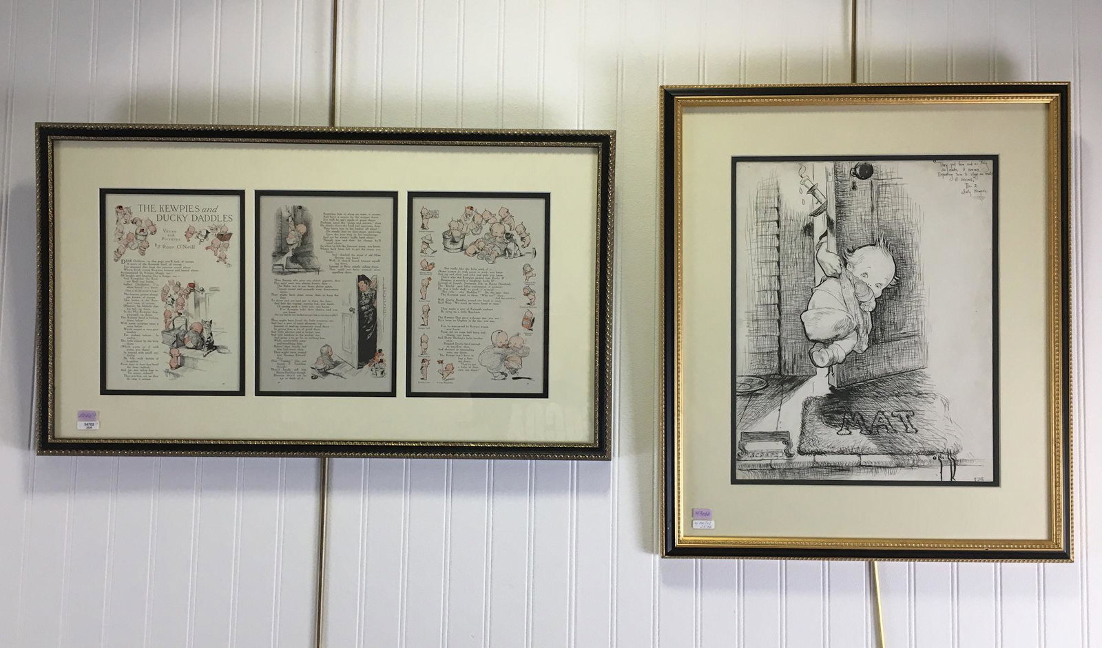 (2) ROSE O'NEILL KEWPIE ILLUSTRATIONS "THE KEWPIES AND (1 of 1)