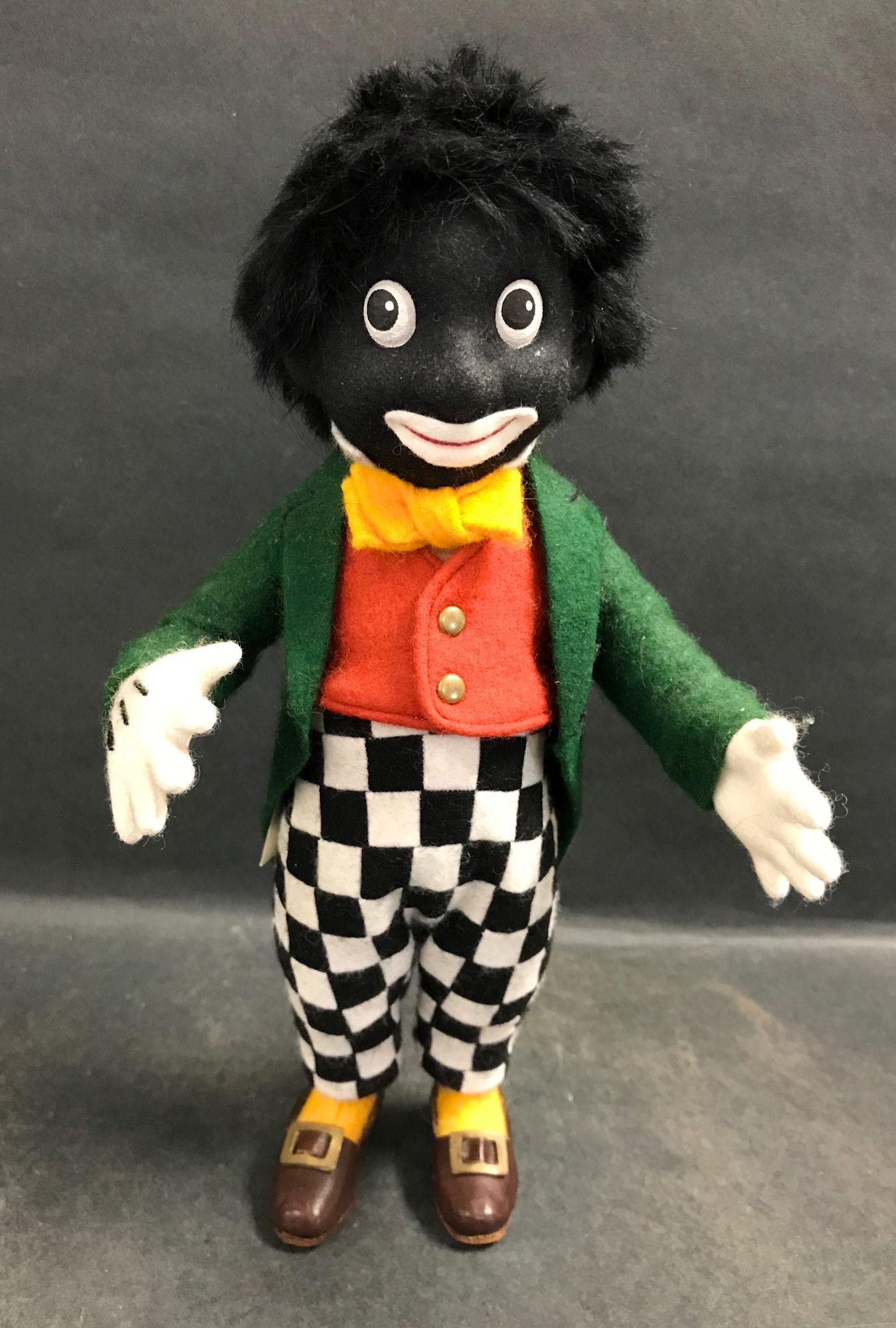 10 ½" R. JOHN WRIGHT GOLLIWOG. MOLDED FELT HEAD (1 of 5)