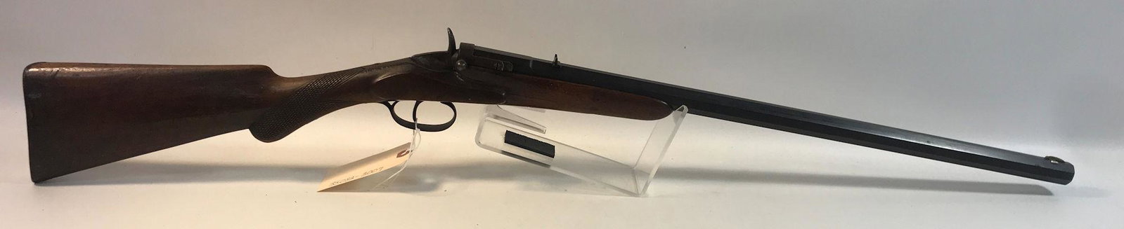 FLOBERT STYLE .22 CALIBER SINGLE SHOT RIFLE SN: NONE,: FLOBERT STYLE .22 CALIBER SINGLE SHOT RIFLE SN: NONE, CRACKED STOCK, ********DOES NOT NEED CALLED IN********