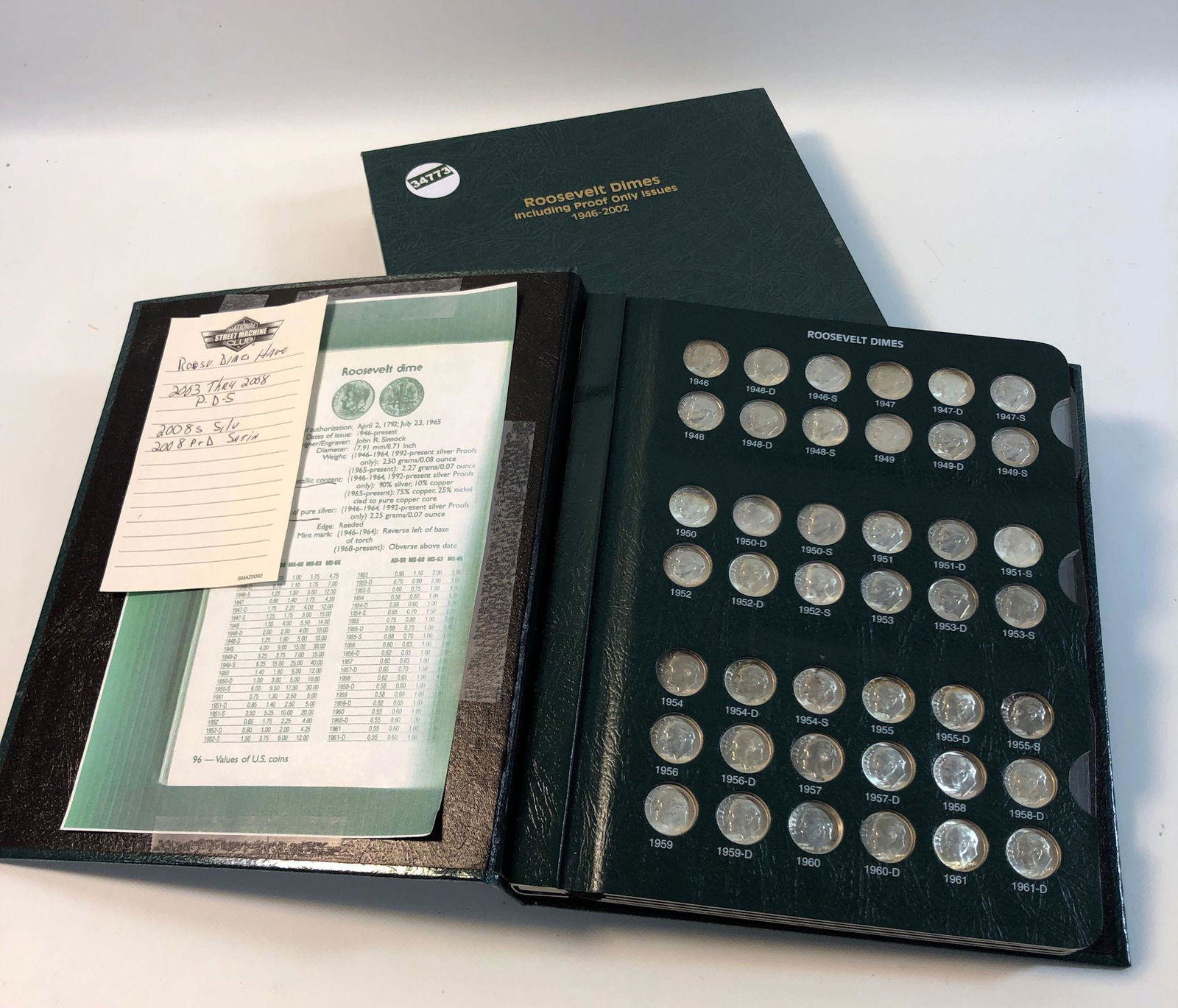 ROOSEVELT DIME ALBUM (1 of 5)